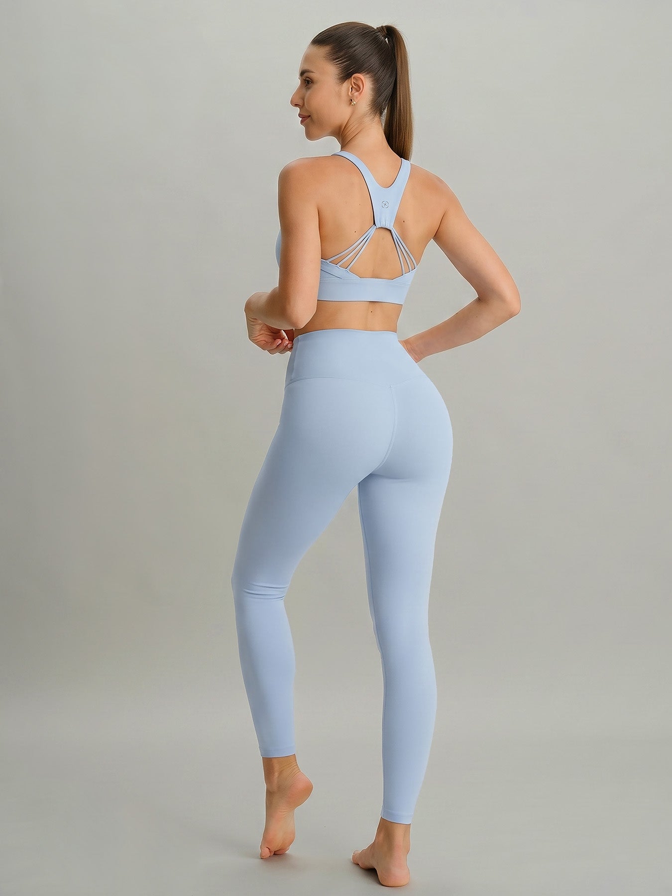Women's Knitted Nylon Yoga Leggings Sustainable Yoga Bottoms - BERLOOK