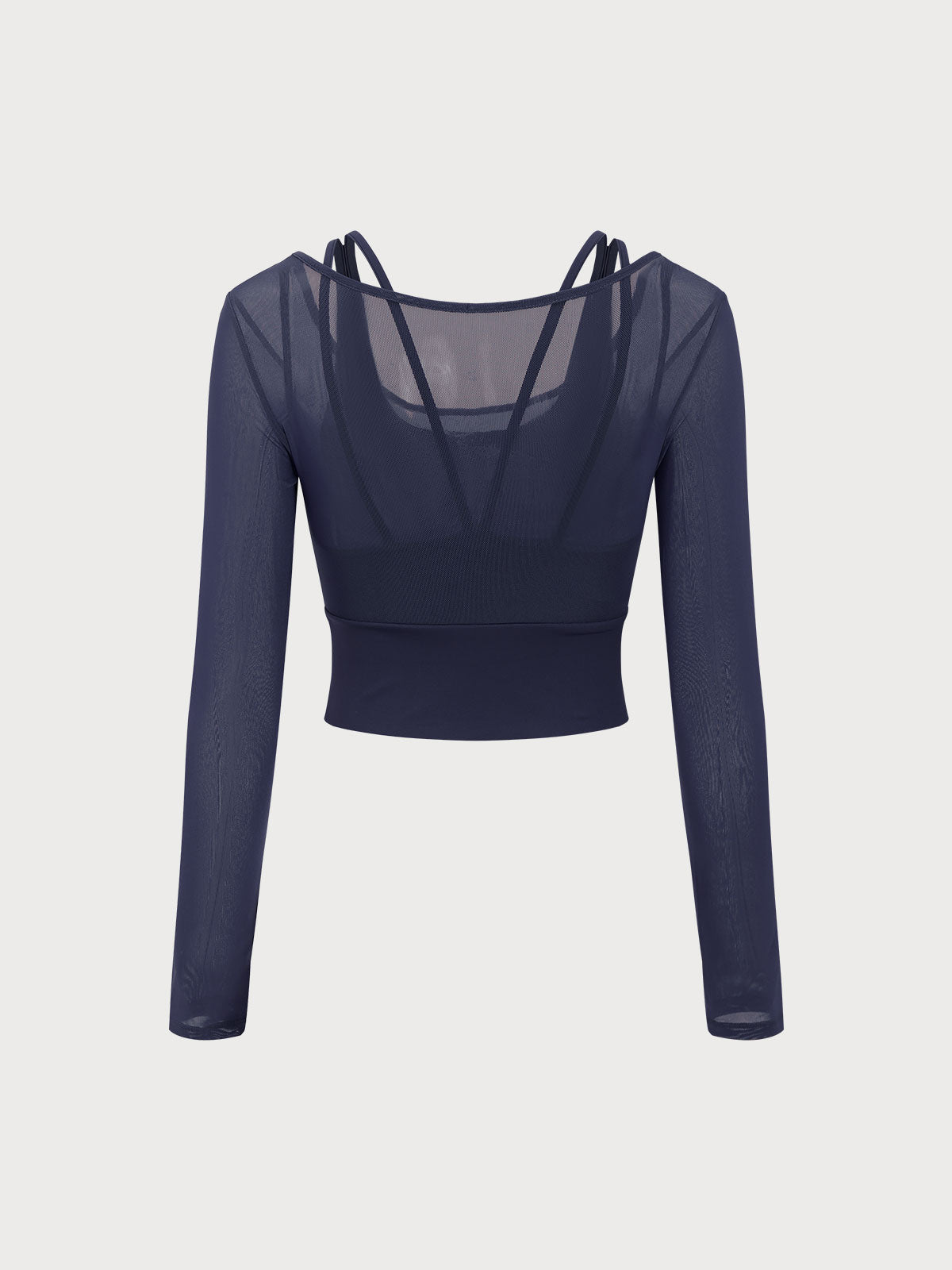 Women's Knitted Nylon Yoga Long Sleeve Top Sustainable Yoga Tops - BERLOOK