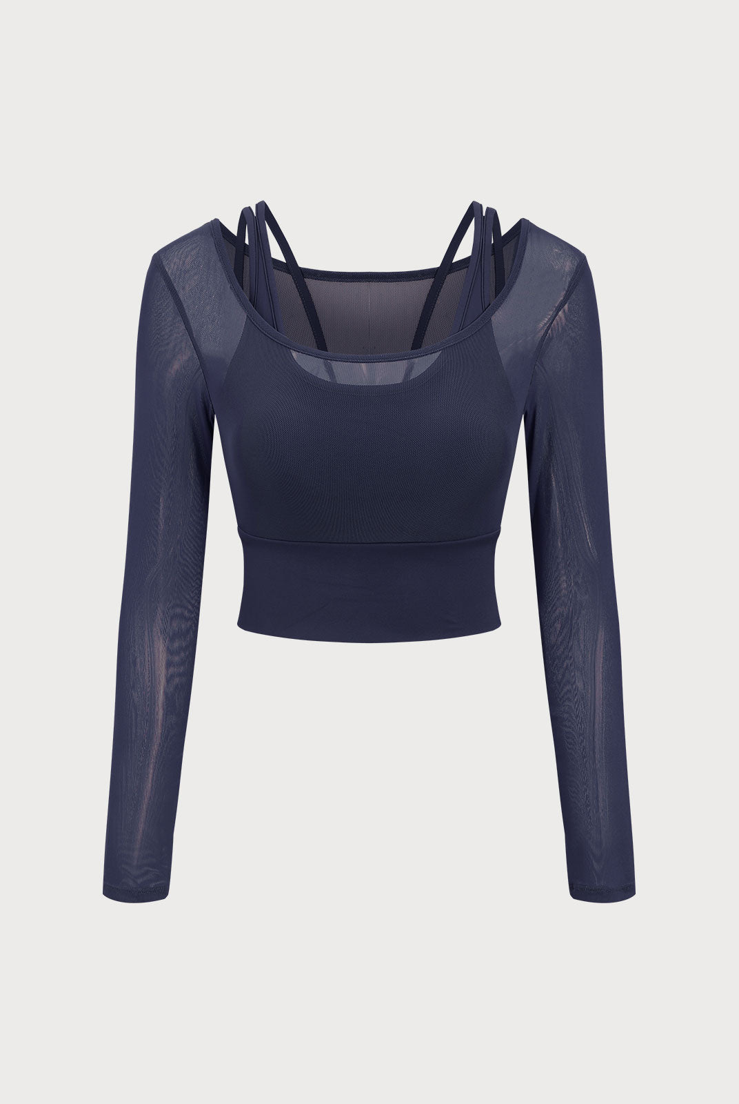 Women's Knitted Nylon Yoga Long Sleeve Top Sustainable Yoga Tops - BERLOOK