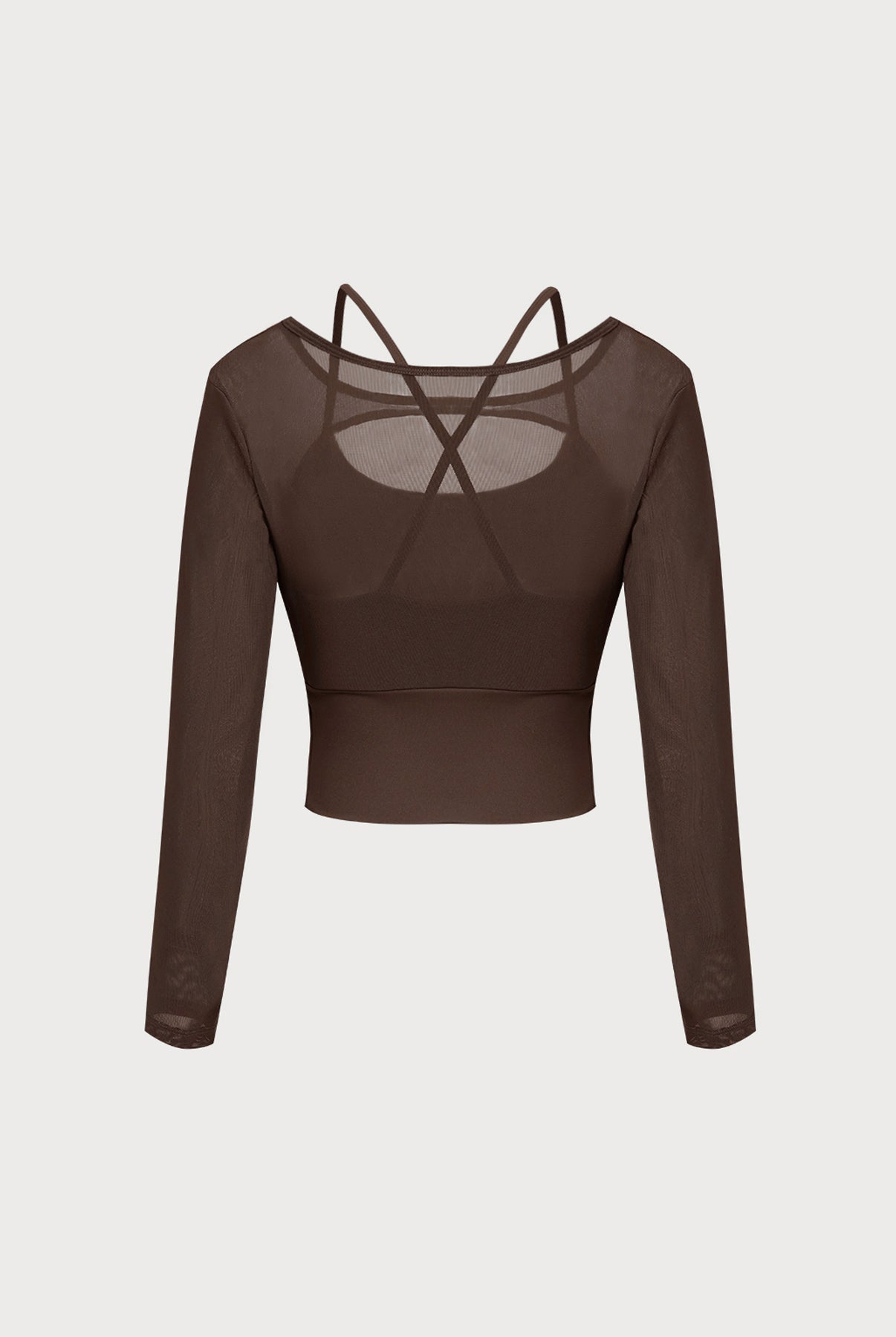 Women's Knitted Nylon Yoga Long Sleeve Top Sustainable Yoga Tops - BERLOOK
