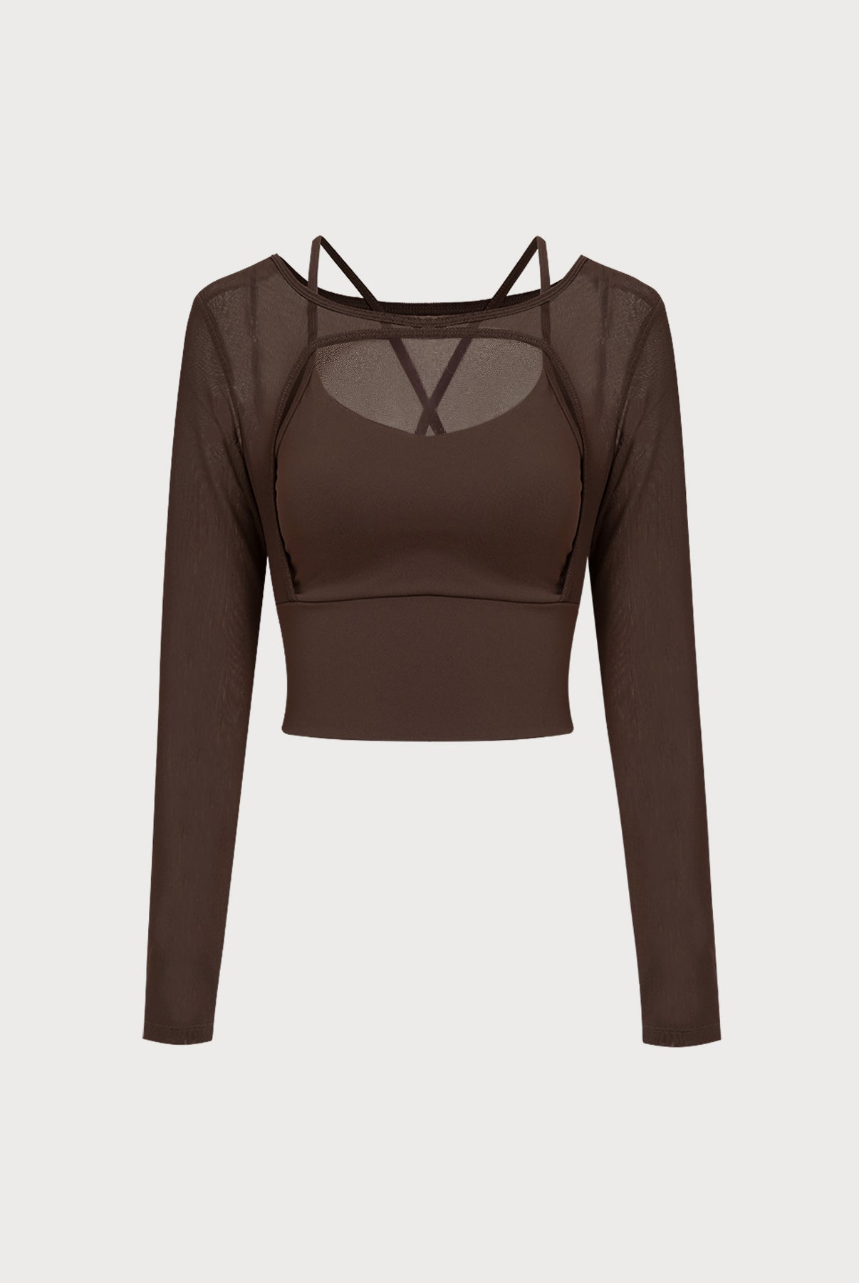 Women's Knitted Nylon Yoga Long Sleeve Top Sustainable Yoga Tops - BERLOOK
