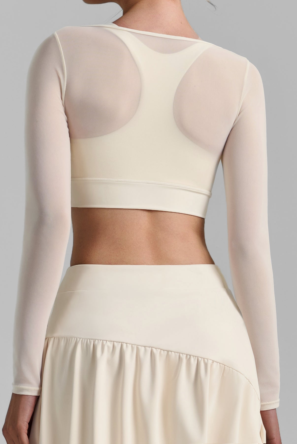 Women's Knitted Nylon Yoga Long Sleeve Tops Sustainable Yoga Tops - BERLOOK