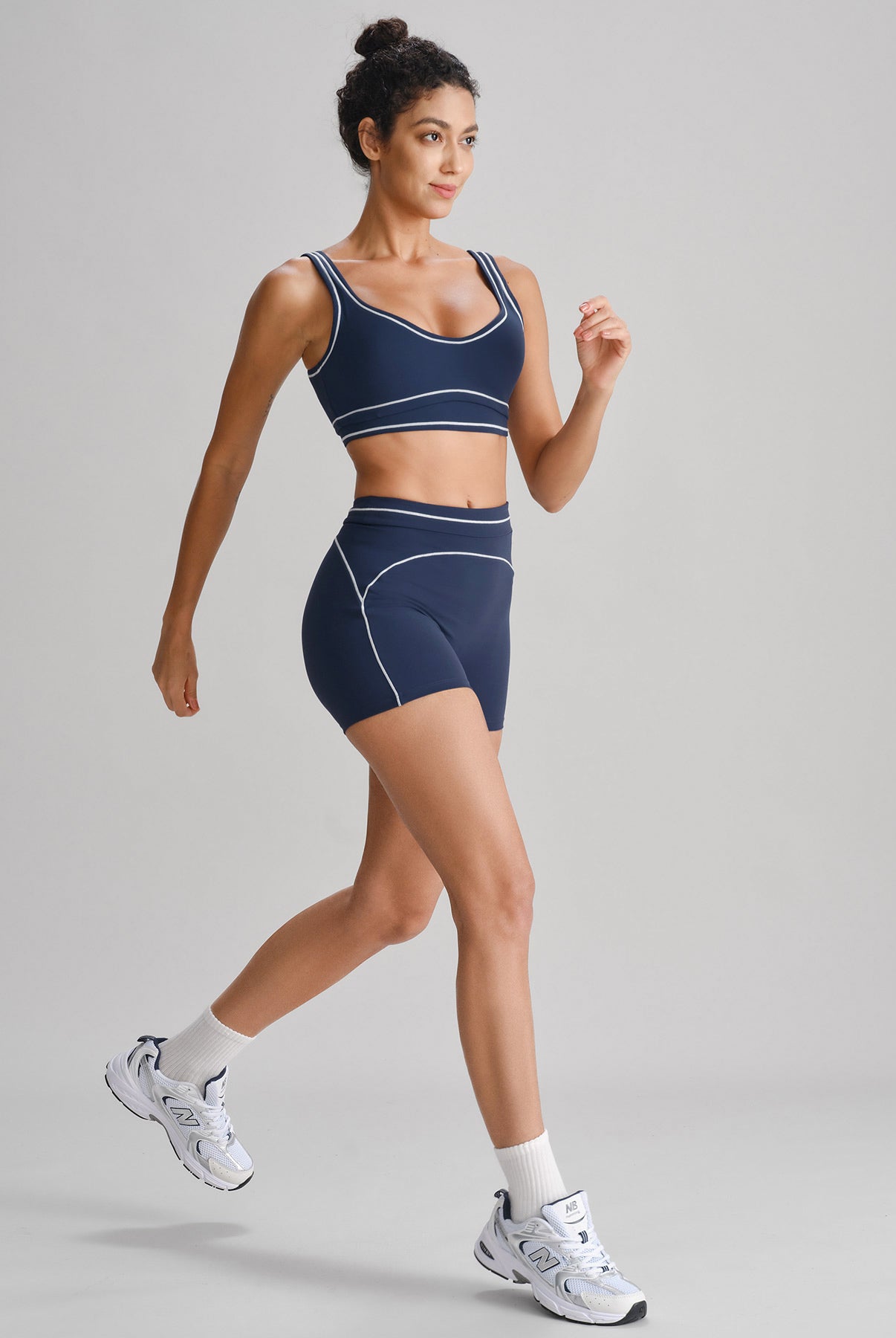 Women's Knitted Nylon Yoga Shorts Sustainable Yoga Bottoms - BERLOOK
