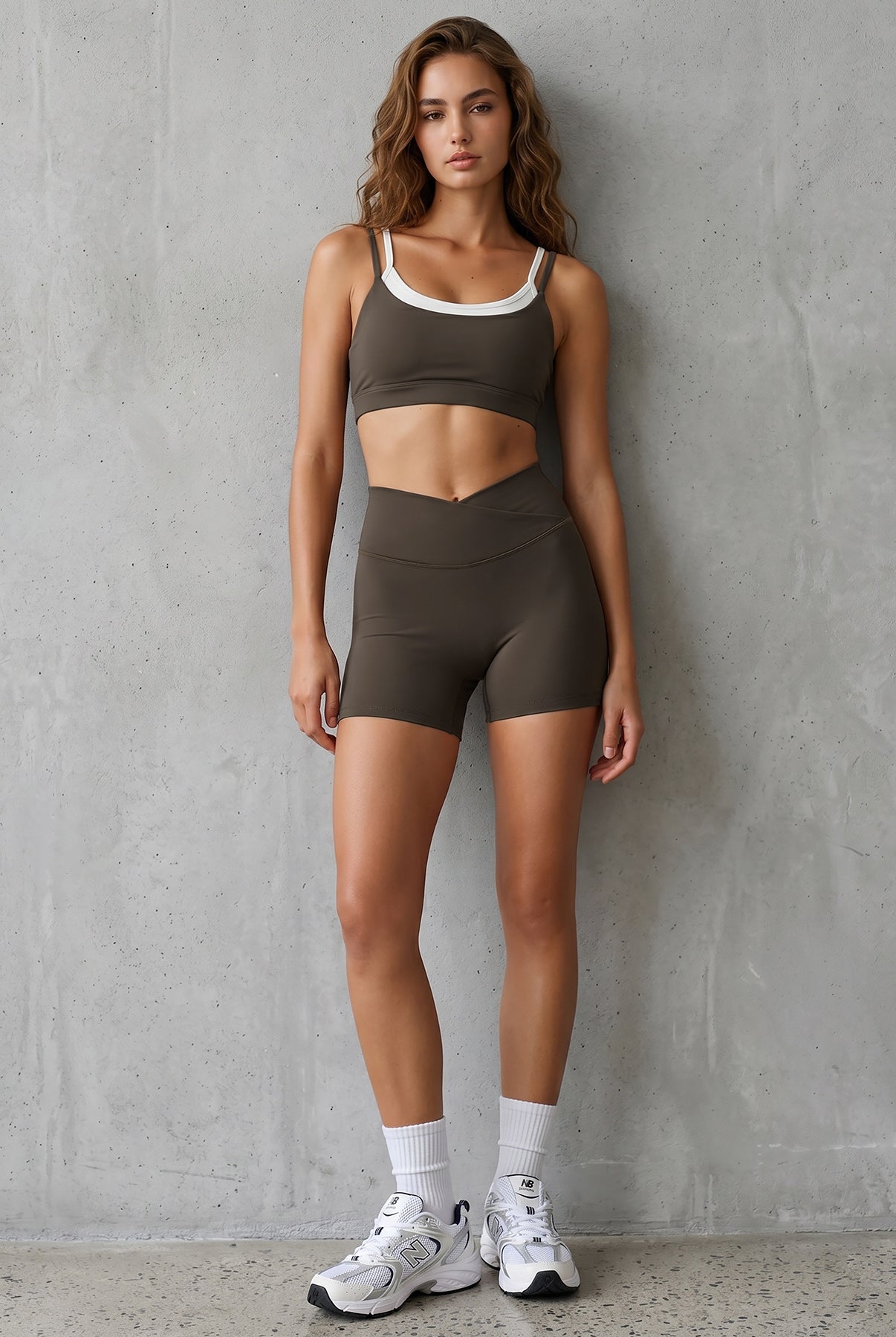 Women's Knitted Nylon Yoga Shorts Sustainable Yoga Bottoms - BERLOOK