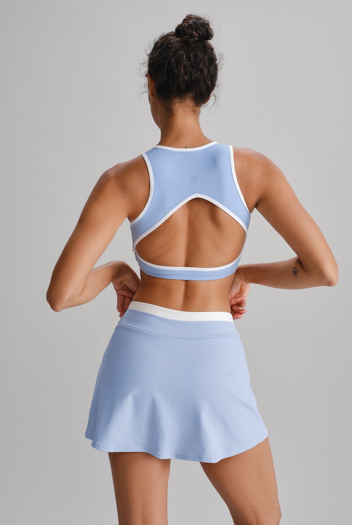 Women's Knitted Nylon Yoga Skirt Sustainable Yoga Bottoms - BERLOOK