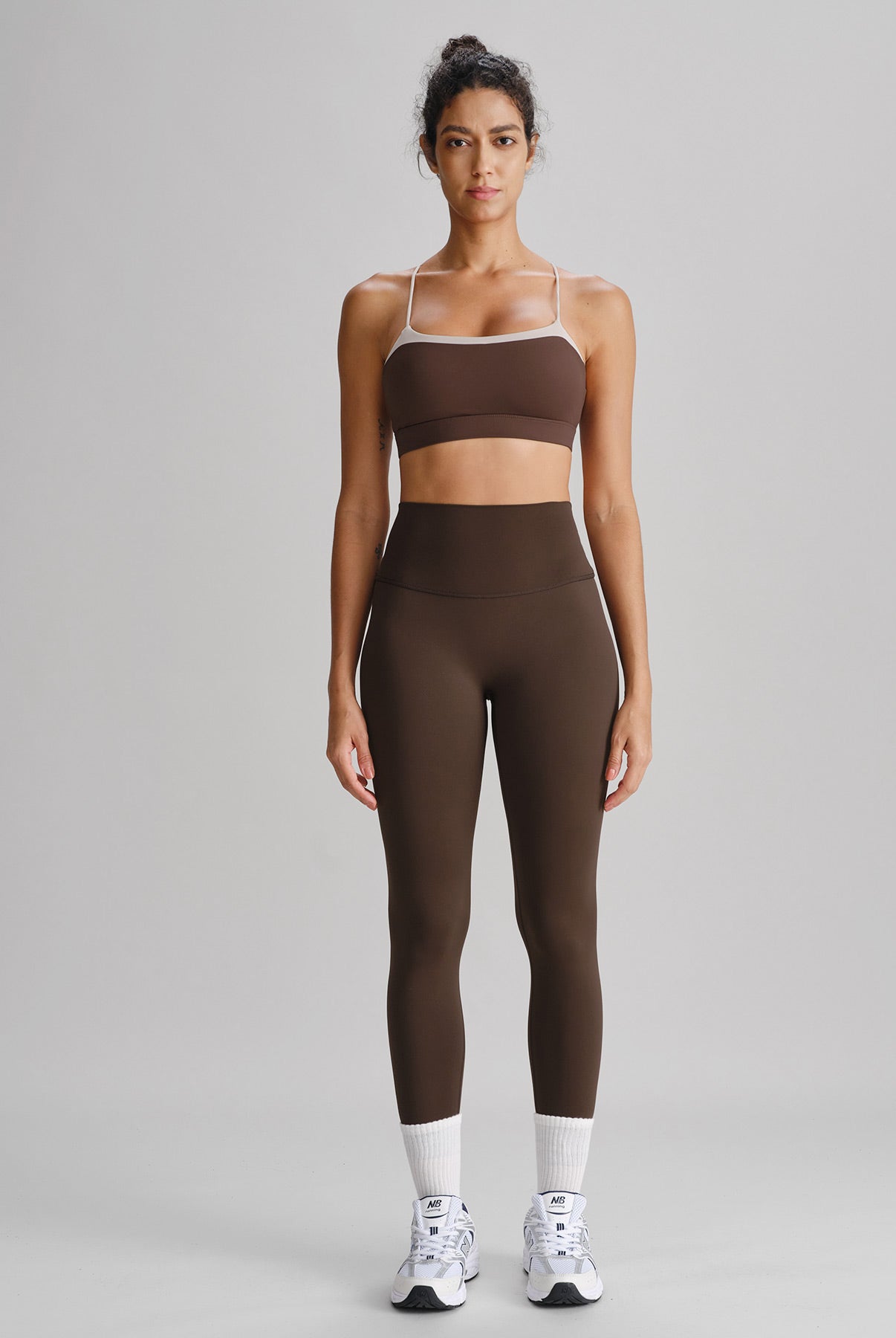 Women's Knitted Nylon Yoga Sports Bra Sustainable Yoga Tops - BERLOOK