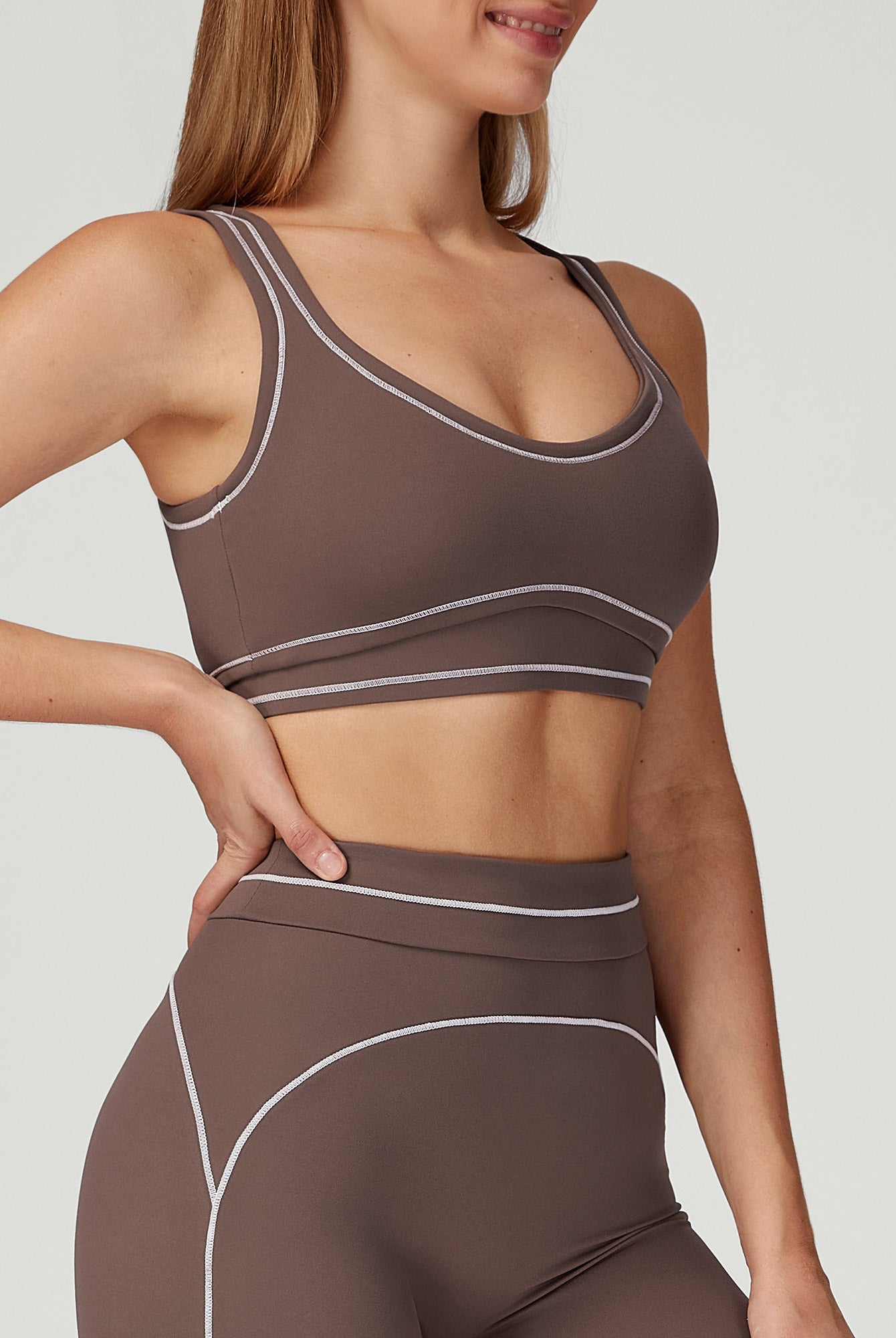 Women's Knitted Nylon Yoga Sports Bras Sustainable - BERLOOK - 49