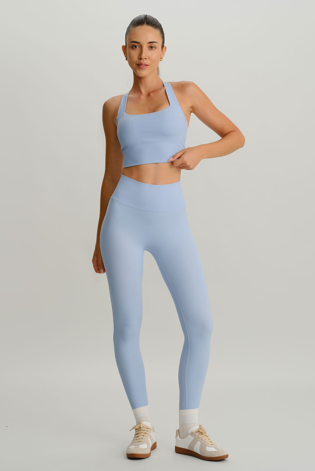 Women's Knitted Nylon Yoga Sports Bras Sustainable Yoga Tops - BERLOOK