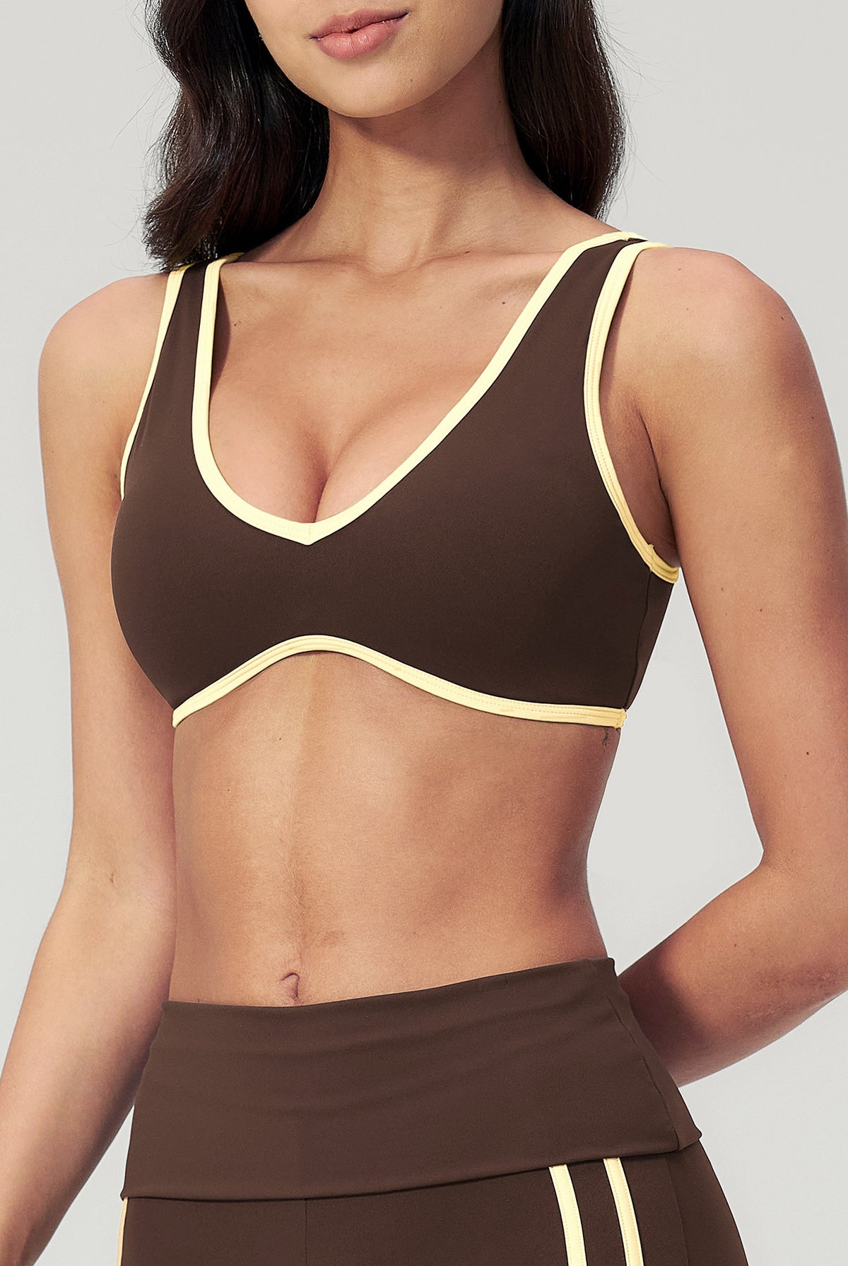 Women's Knitted Nylon Yoga Sports Bras Sustainable - BERLOOK - 02