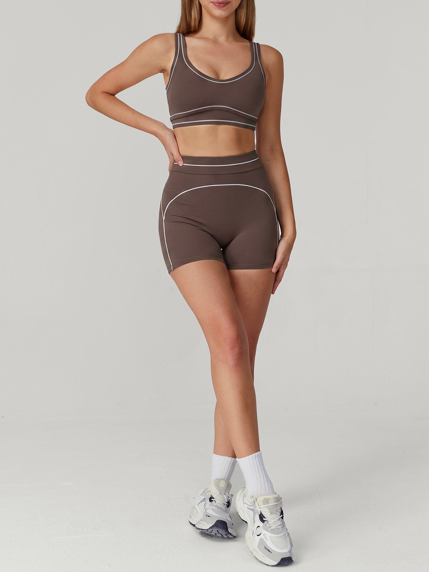 Women's Knitted Nylon Yoga Sports Bras Sustainable - BERLOOK