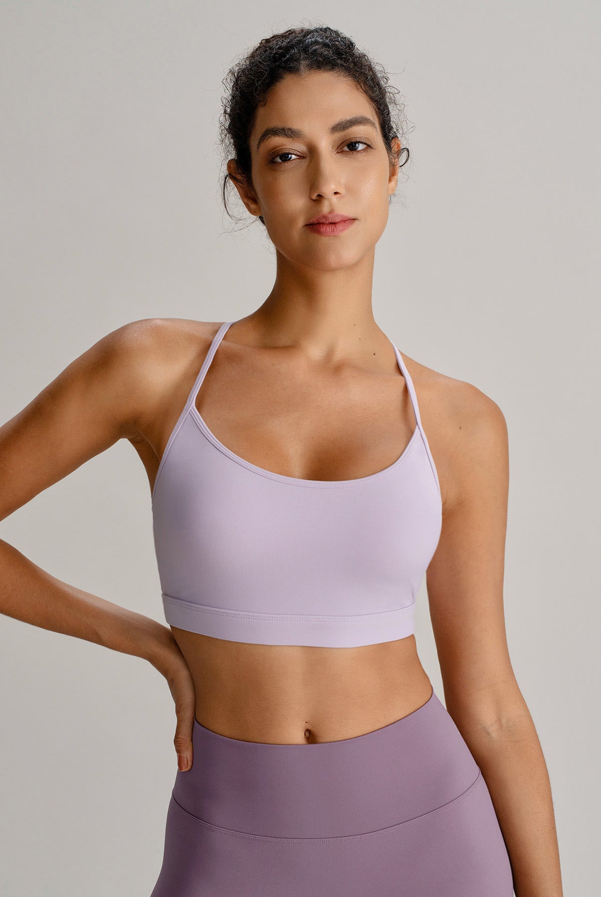 Women's Knitted Nylon Yoga Sports Bras Sustainable Yoga Tops - BERLOOK