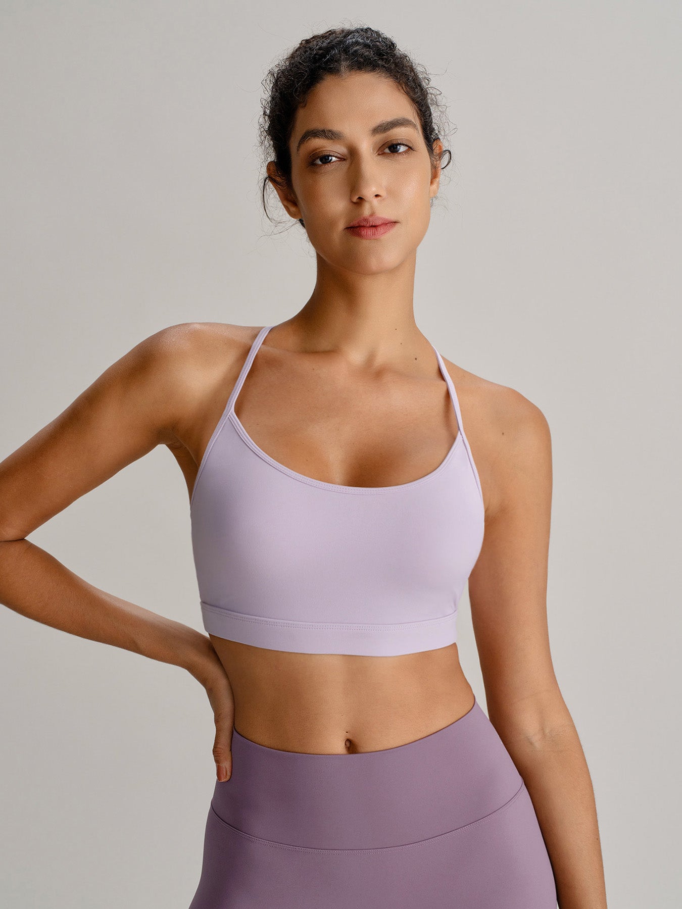 Women's Knitted Nylon Yoga Sports Bras Sustainable Yoga Tops - BERLOOK