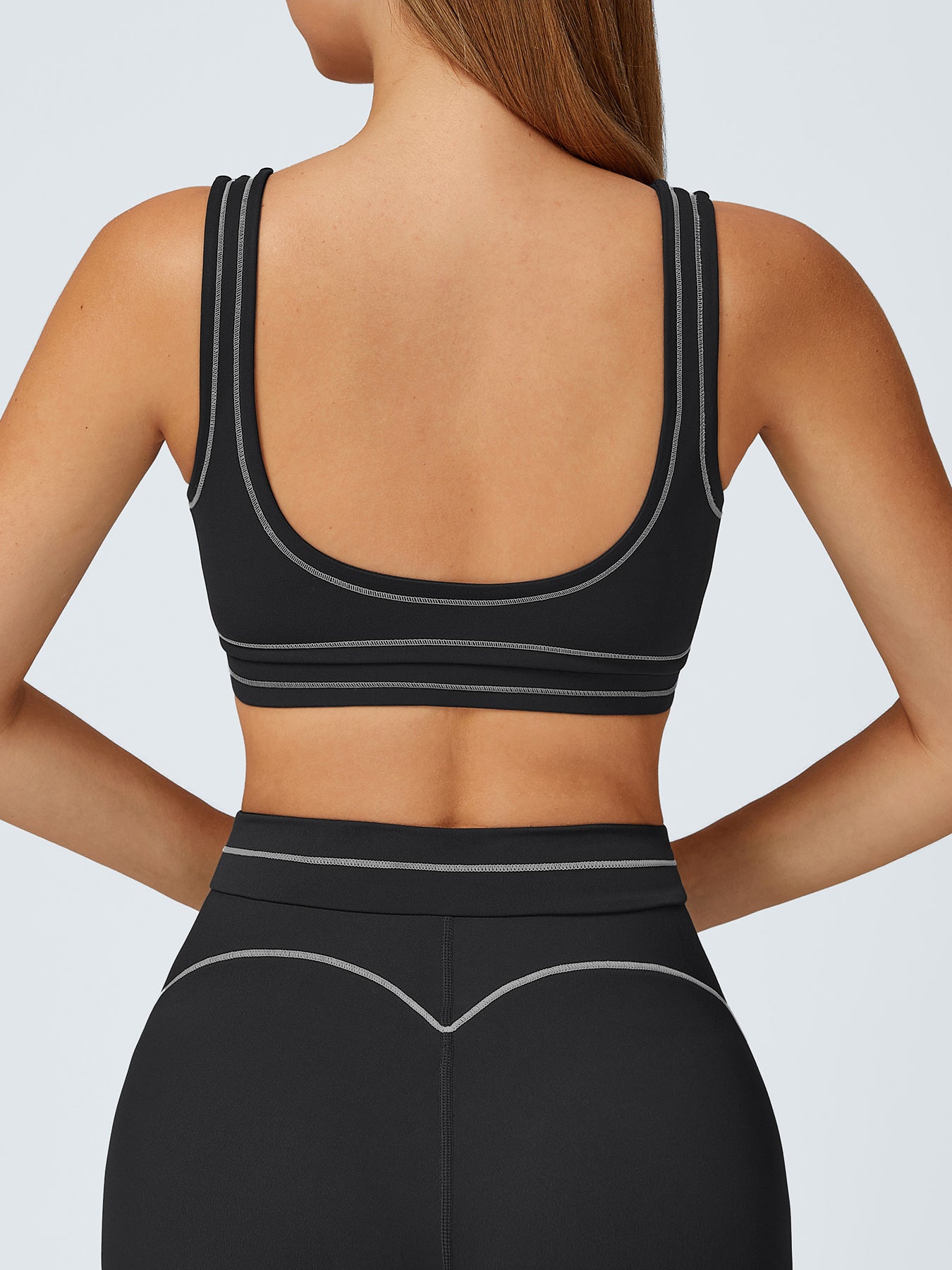 Women's Knitted Nylon Yoga Sports Bras Sustainable Yoga Tops - BERLOOK
