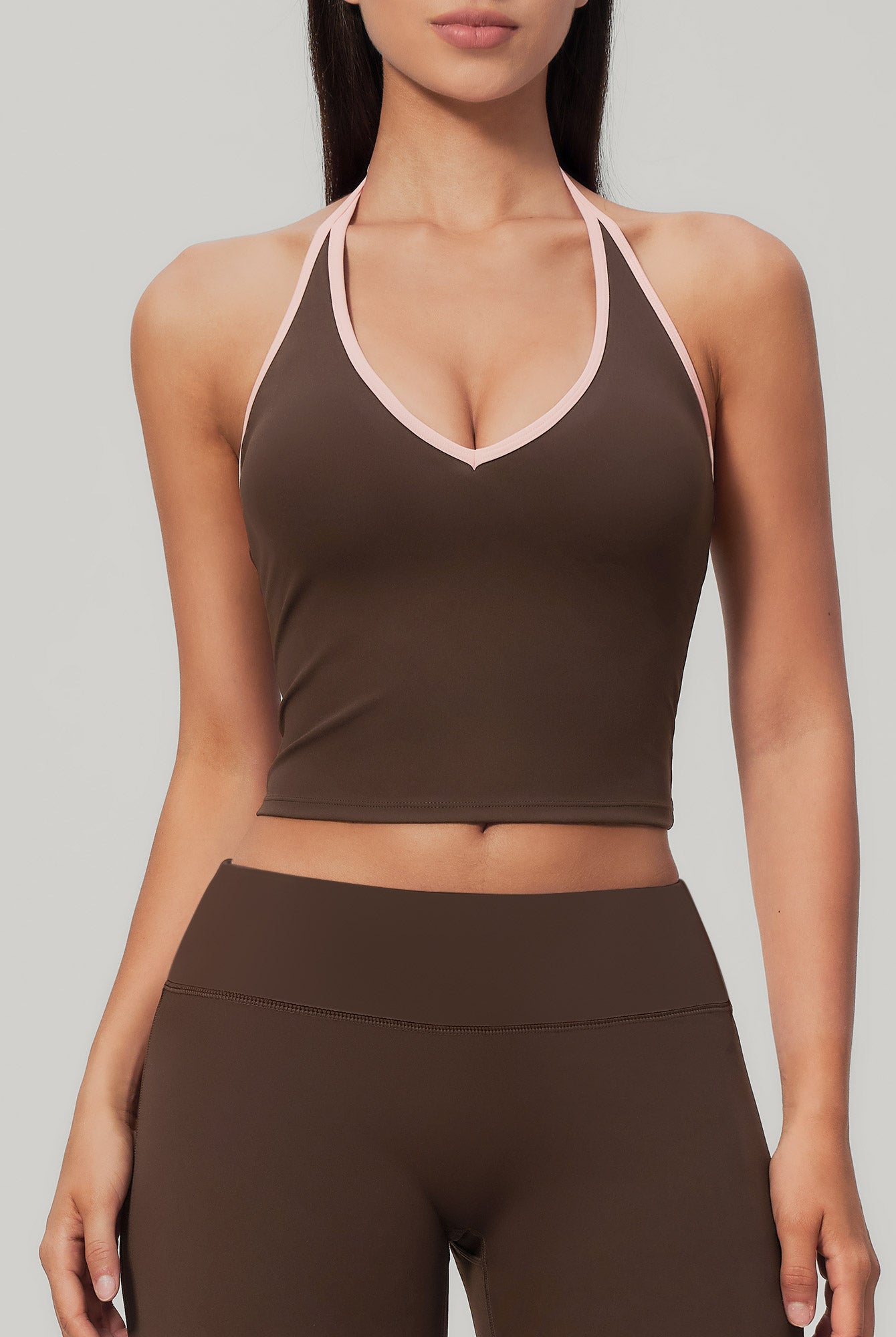 Women's Knitted Nylon Yoga Tank Top Sustainable - BERLOOK - 01