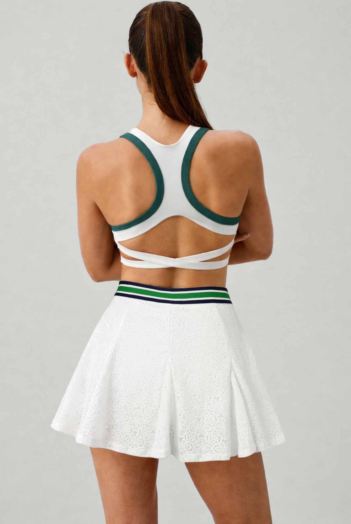 Women's Knitted Nylon Yoga Tank Top Sustainable Yoga Tops - BERLOOK