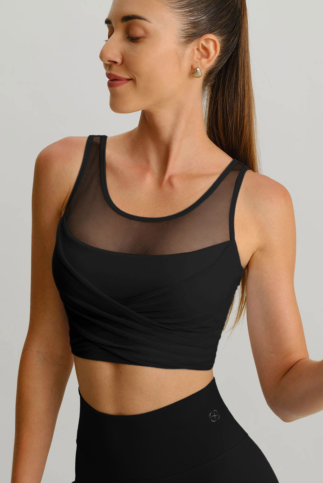 Women's Knitted Nylon Yoga Tank Top Sustainable Yoga Tops - BERLOOK
