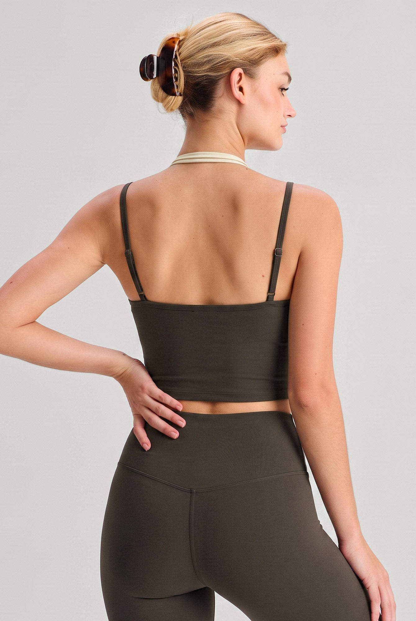 Women's Knitted Nylon Yoga Tank Top Sustainable - BERLOOK - 03