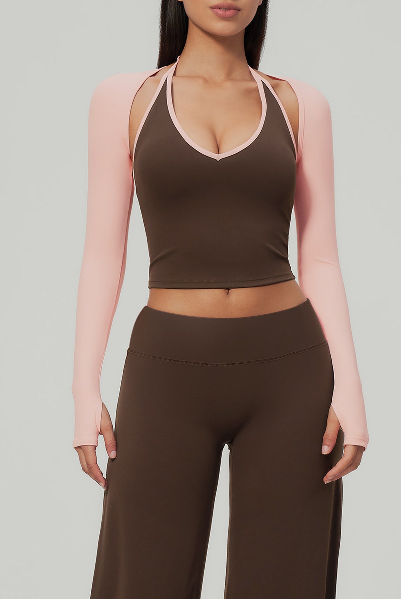 Women's Knitted Nylon Yoga Tank Top Sustainable - BERLOOK - 03