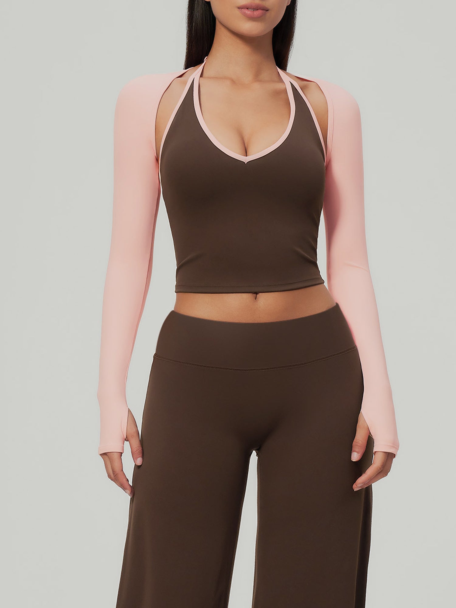 Women's Knitted Nylon Yoga Tank Top Sustainable - BERLOOK - 03
