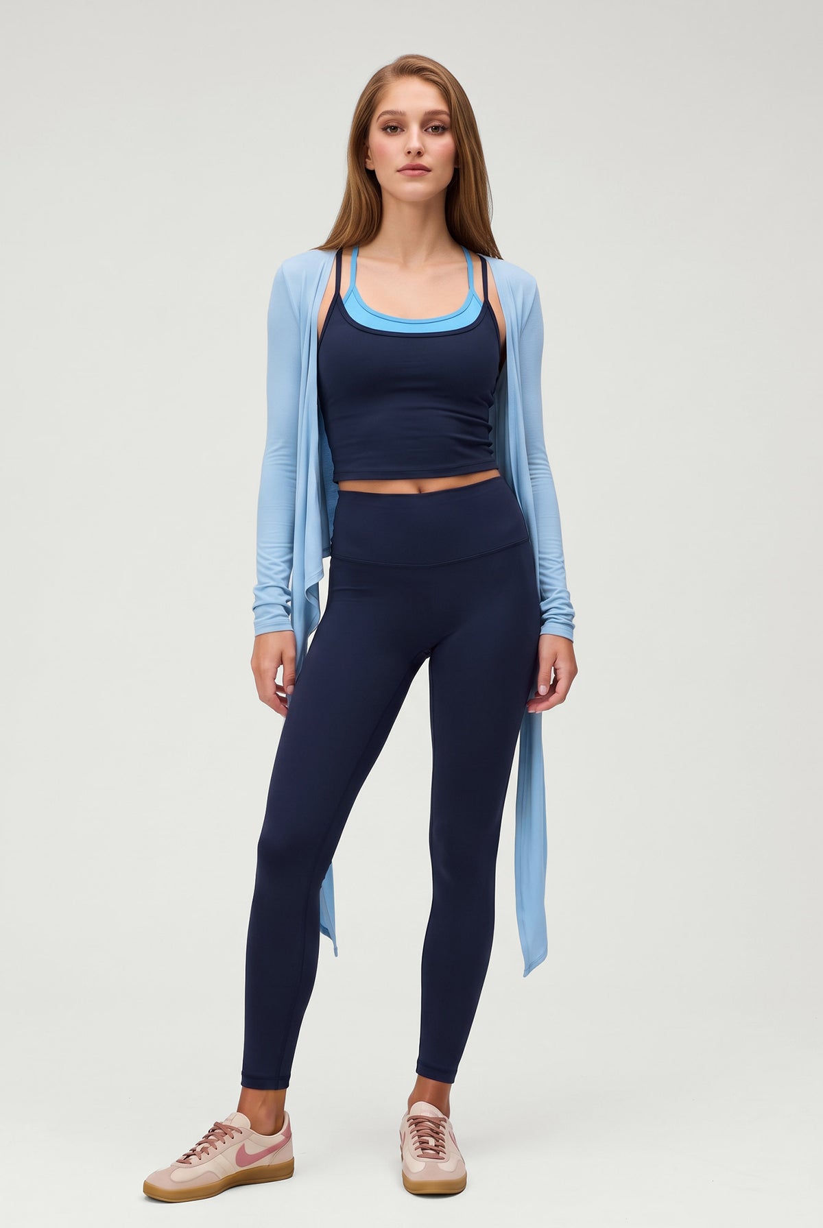 Women's Knitted Nylon Yoga Tank Tops Sustainable - BERLOOK - 13