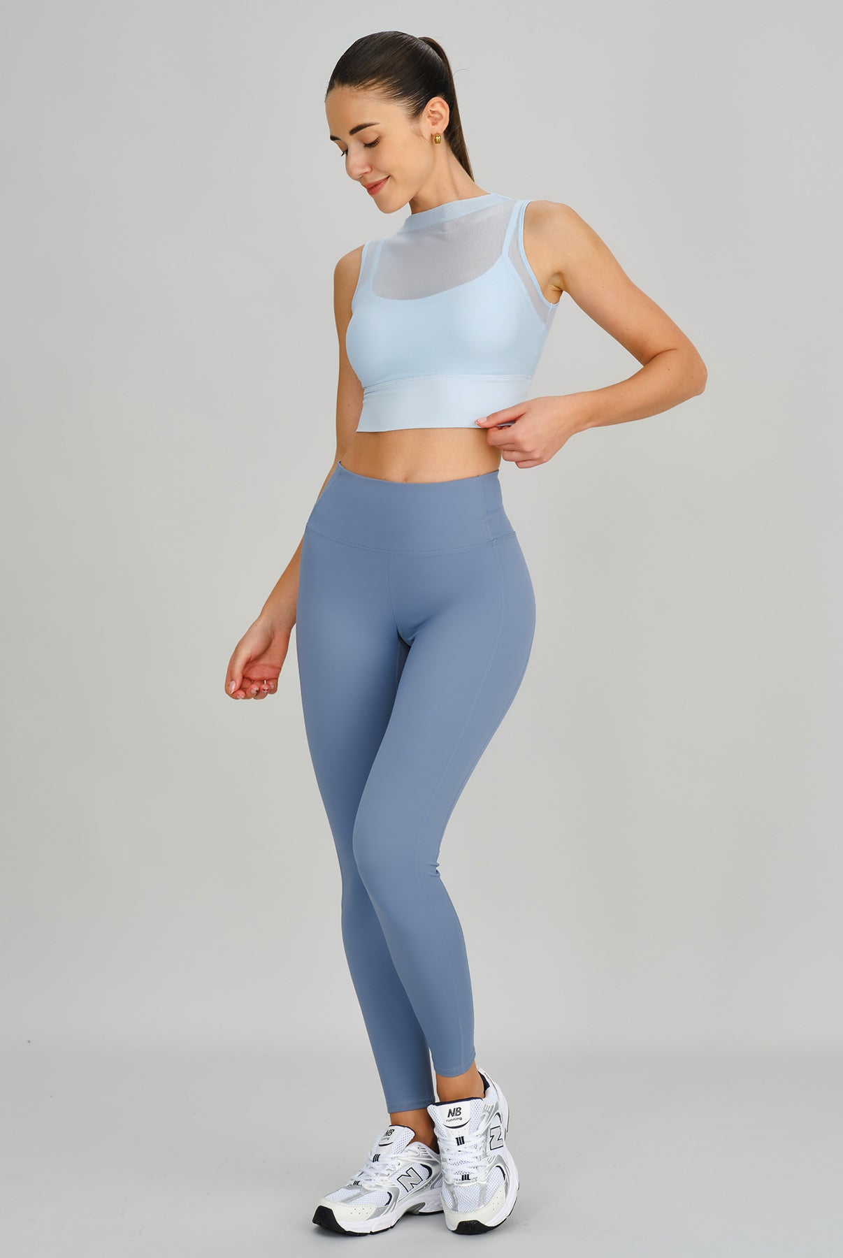 Women's Knitted Nylon Yoga Tank Tops Sustainable Yoga Tops - BERLOOK