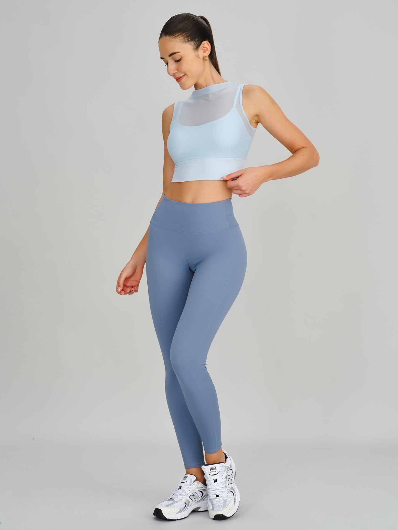Women's Knitted Nylon Yoga Tank Tops Sustainable Yoga Tops - BERLOOK