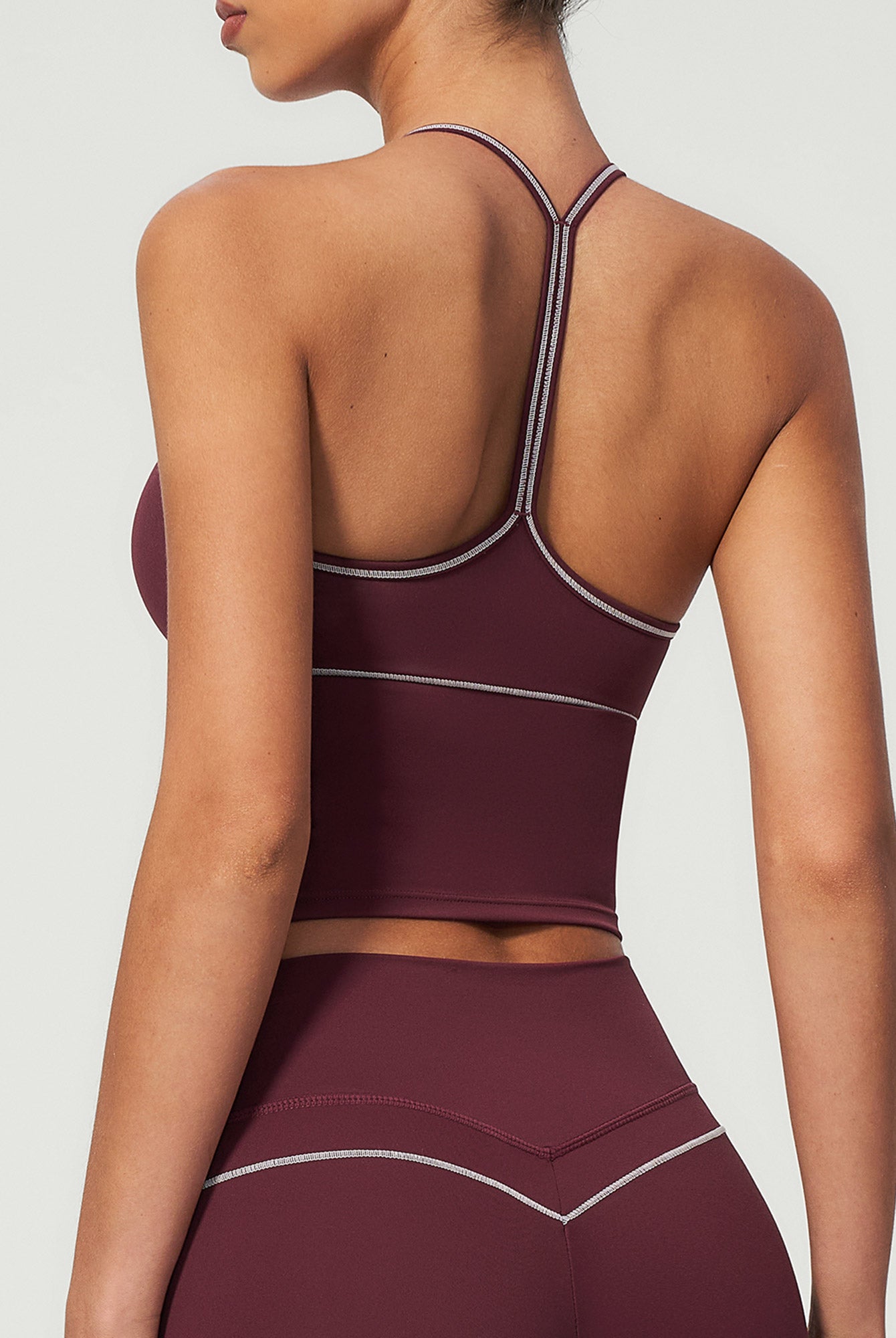 Women's Knitted Nylon Yoga Tank Tops Sustainable Yoga Tops - BERLOOK