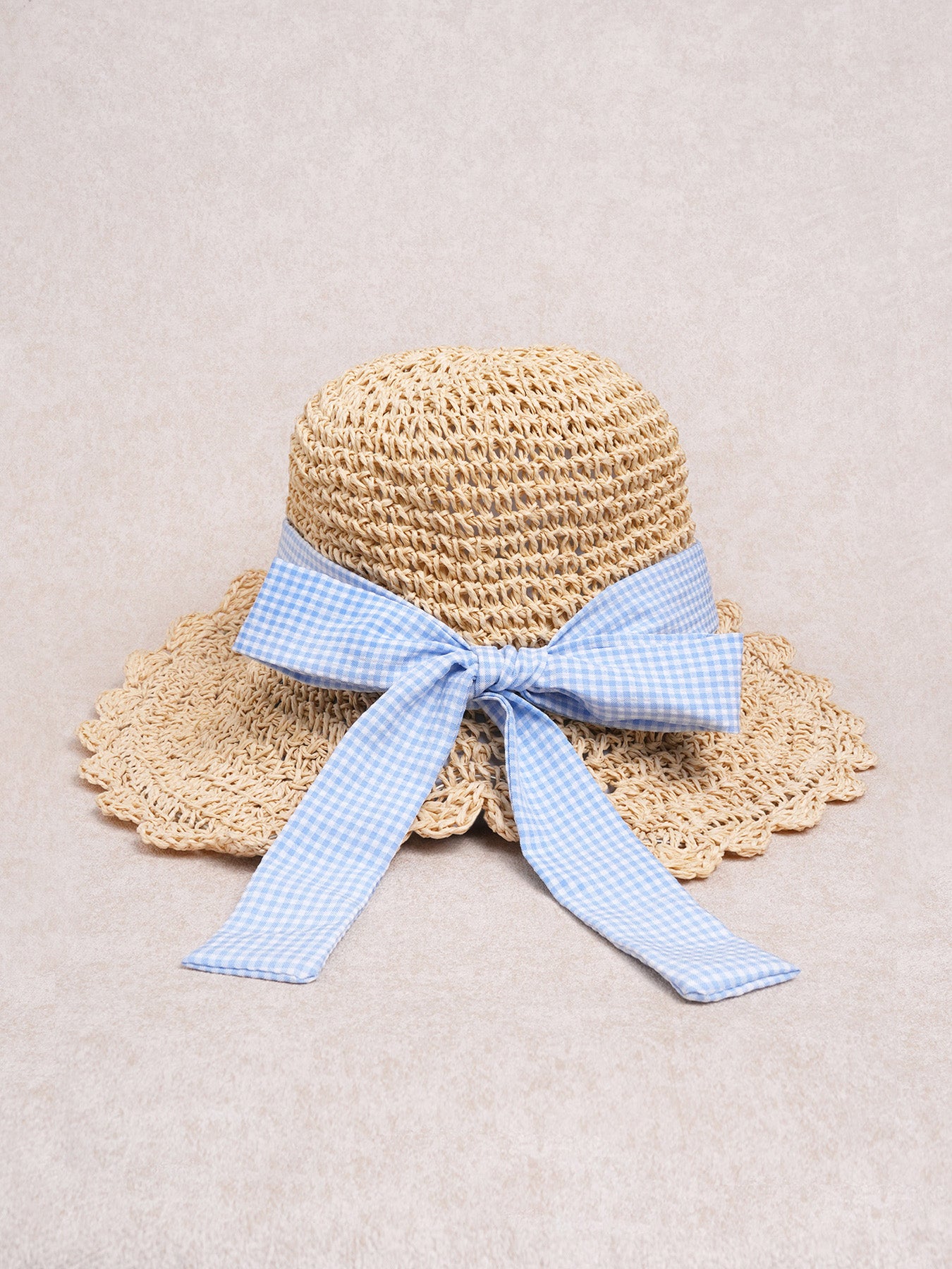 Women's Knitted Paper Hat Beige Sustainable Hats - BERLOOK