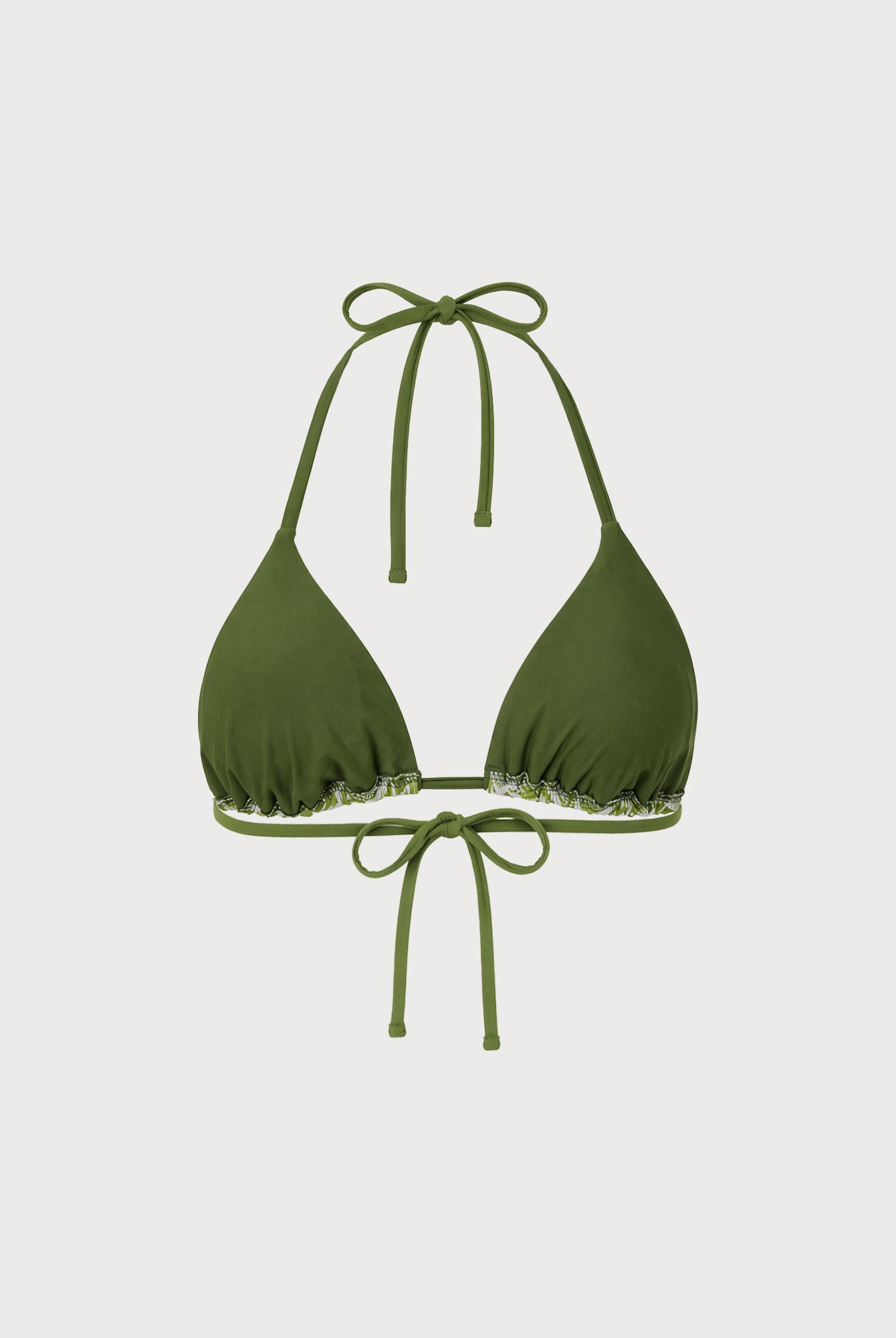 Women's Knitted Polyester Blend Bikini Top Sustainable Bikinis - BERLOOK