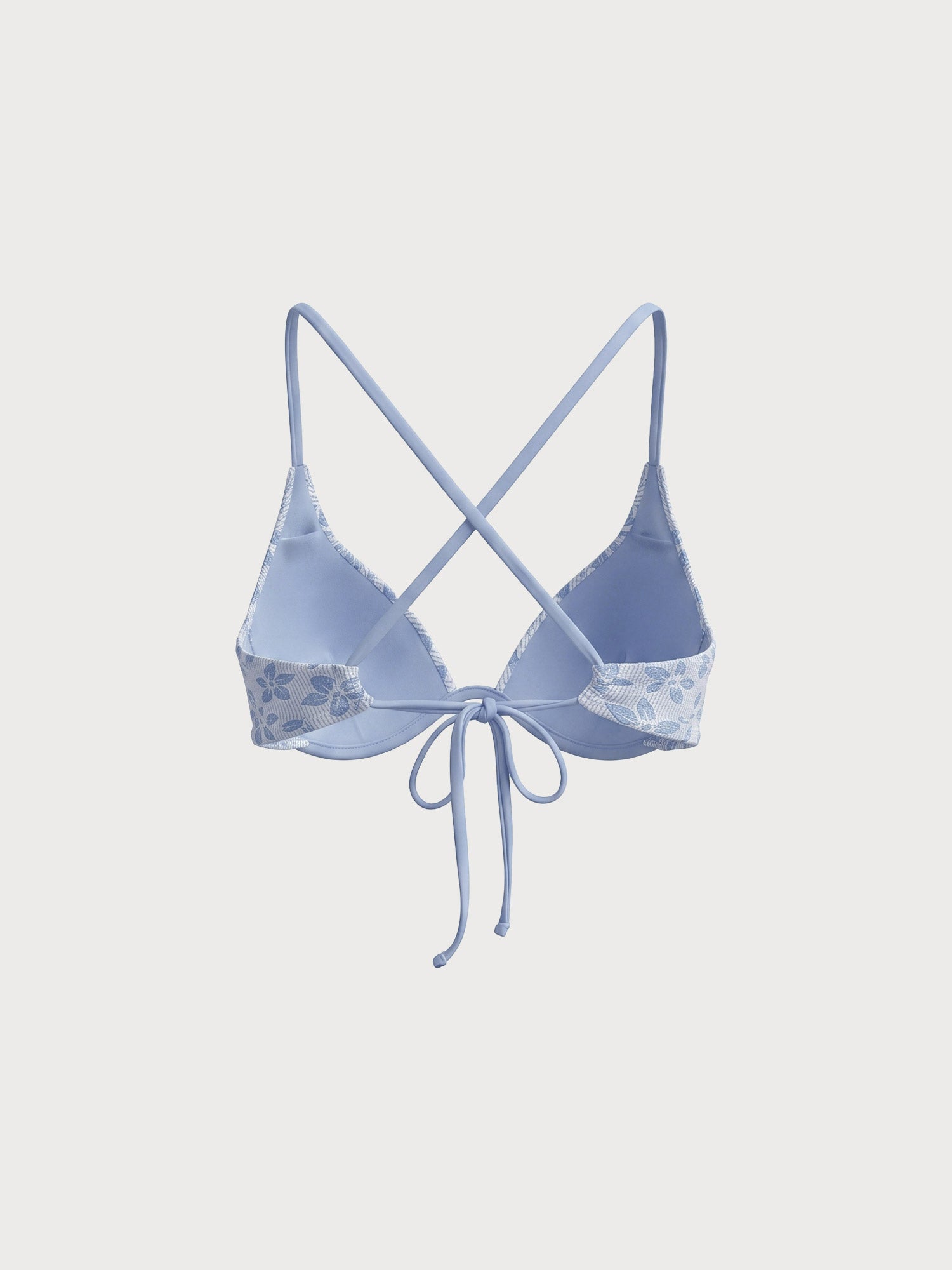 Women's Knitted Polyester Blend Bikini Top Sustainable Bikinis - BERLOOK