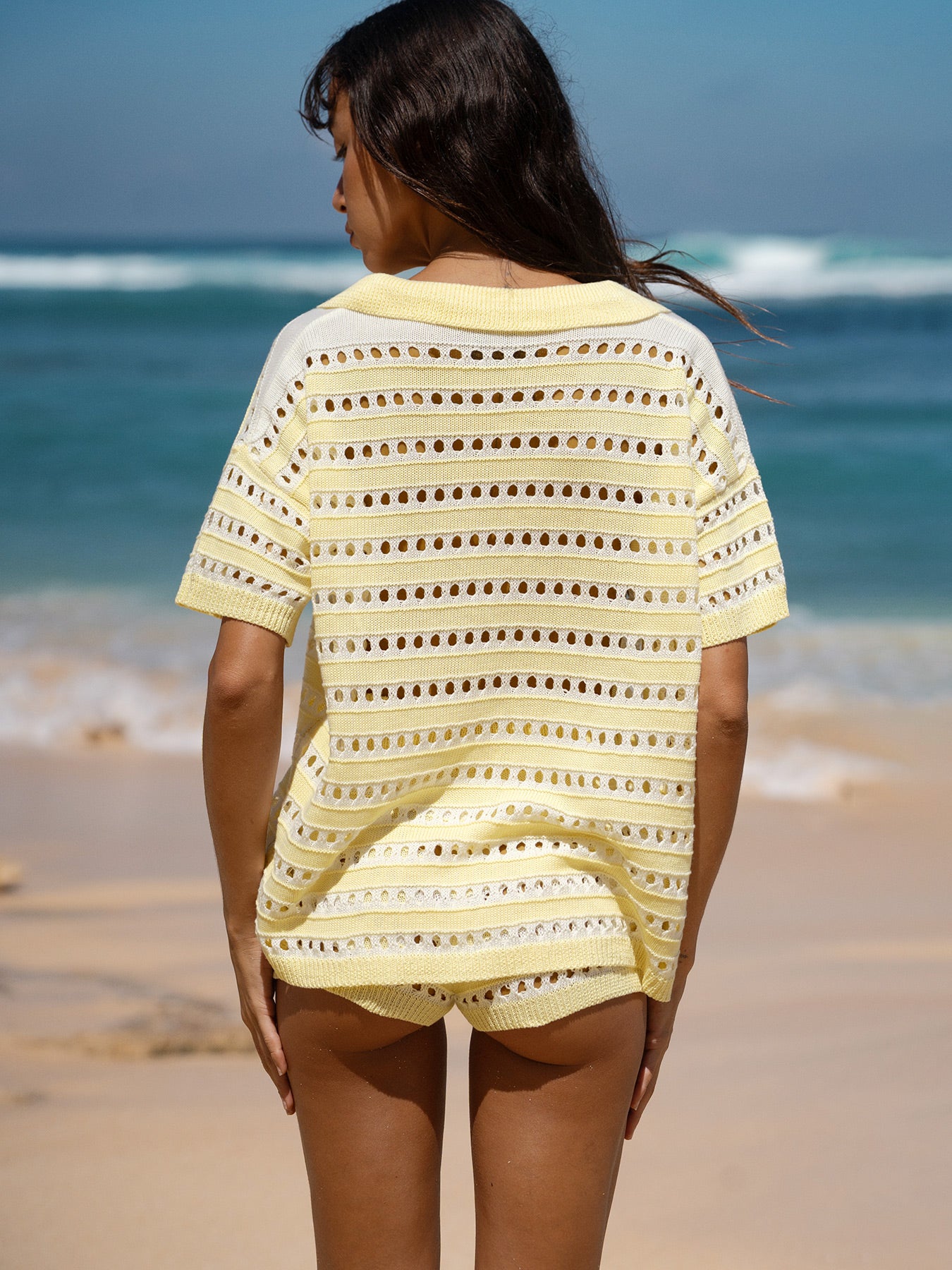 Women's Knitted Polyester Cover-ups Sustainable Cover-ups - BERLOOK