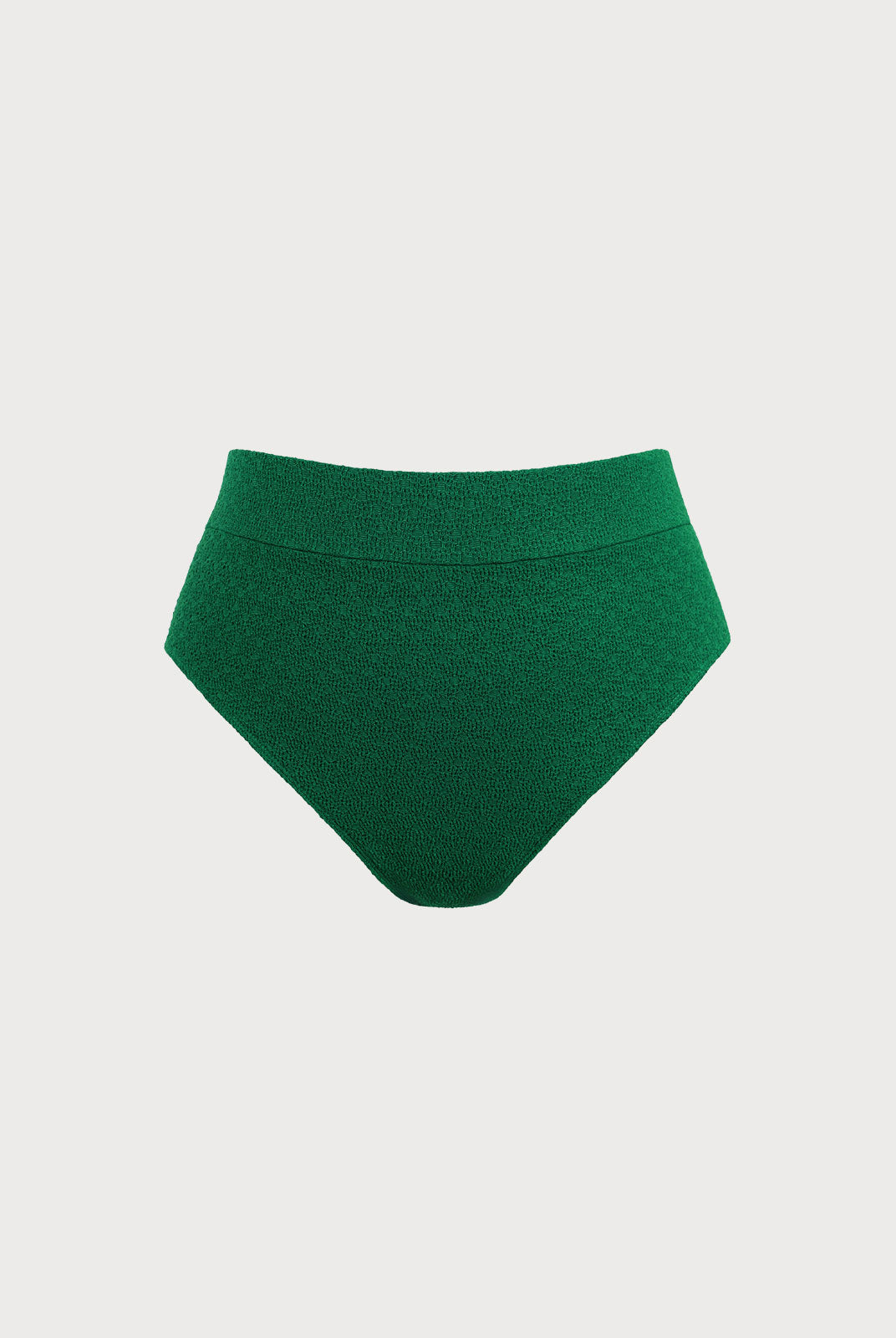 Women's Knitted Polyester Plus Size Bikini Bottom Green Sustainable Plus Size Bikinis - BERLOOK