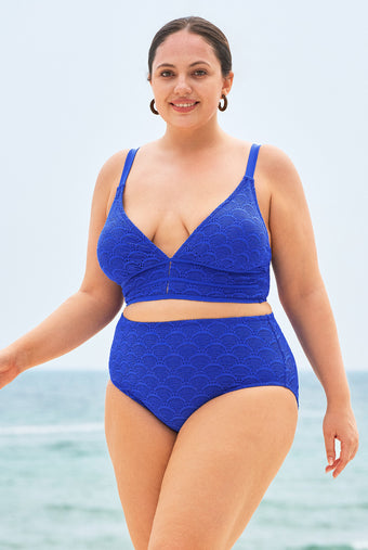 Women's Knitted Polyester Tankini Bottom Sustainable Plus Size Tankinis - BERLOOK