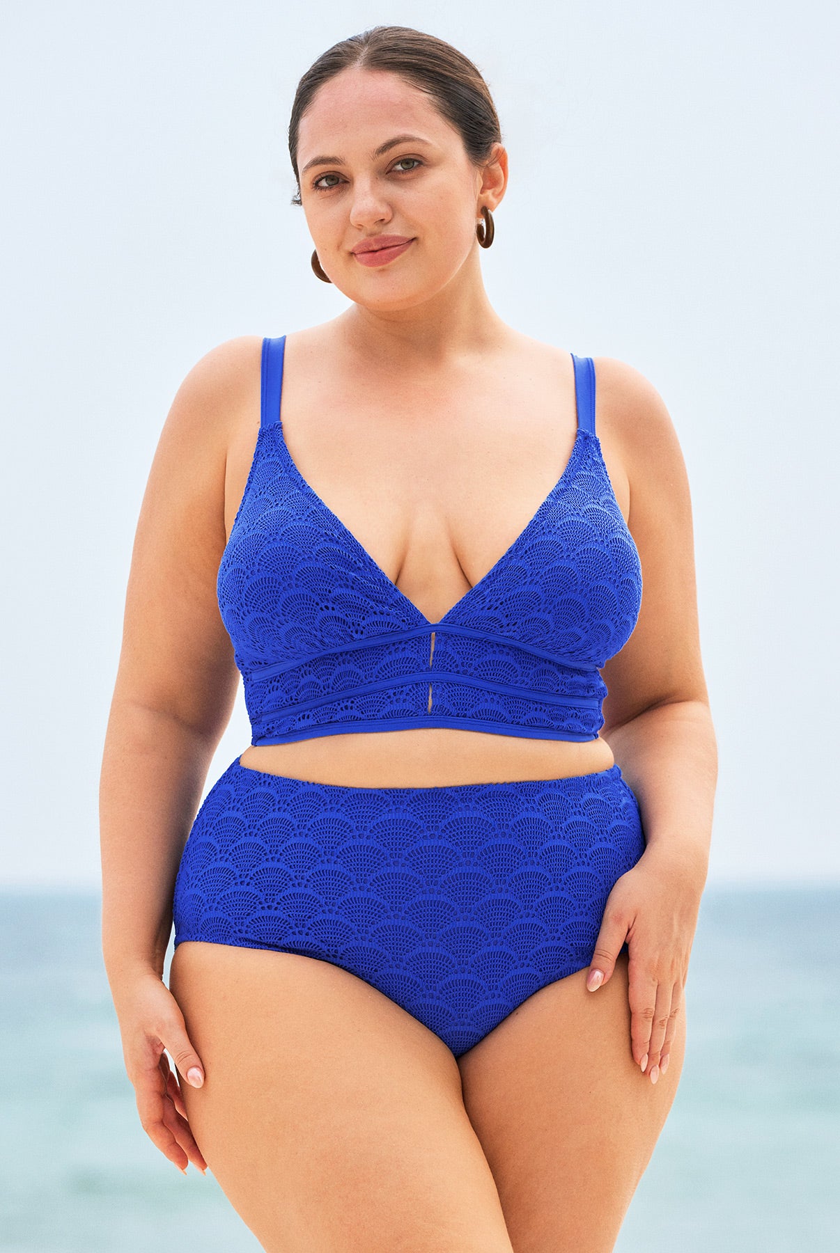 Women's Knitted Polyester Tankini Bottom Sustainable Plus Size Tankinis - BERLOOK
