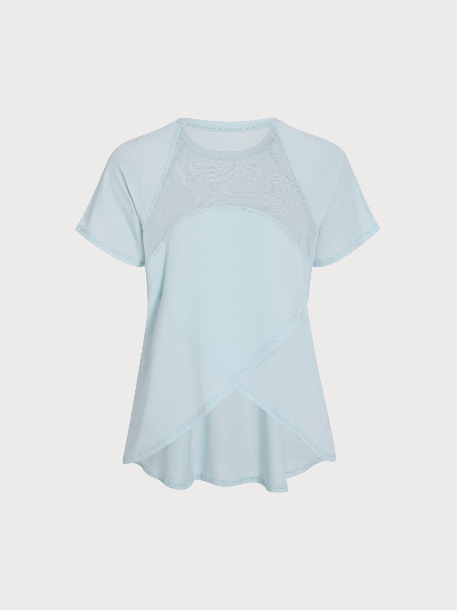 Women's Knitted Polyester Yoga Short Sleeve Top Sustainable Yoga Tops - BERLOOK