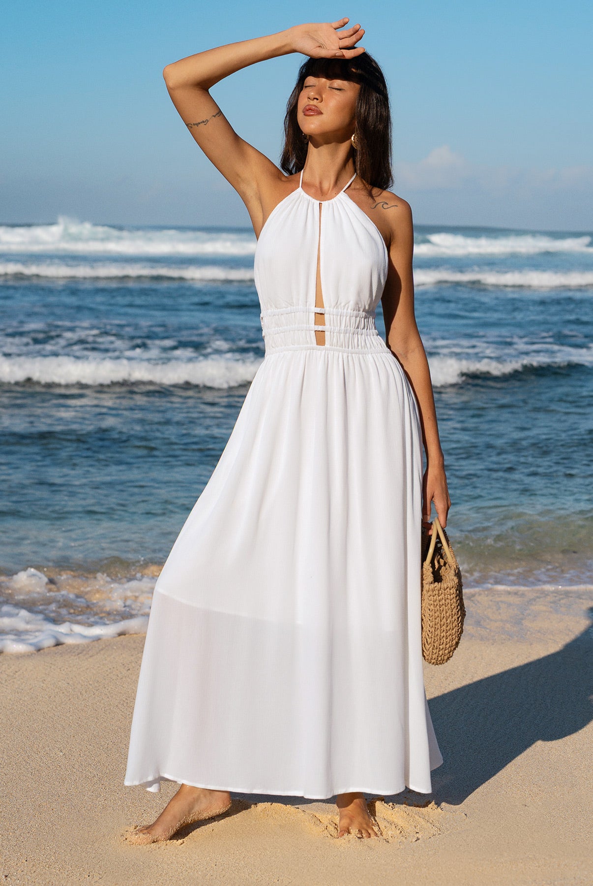 Women's Knitted Rayon Beach Dress Sustainable Beach Dress - BERLOOK