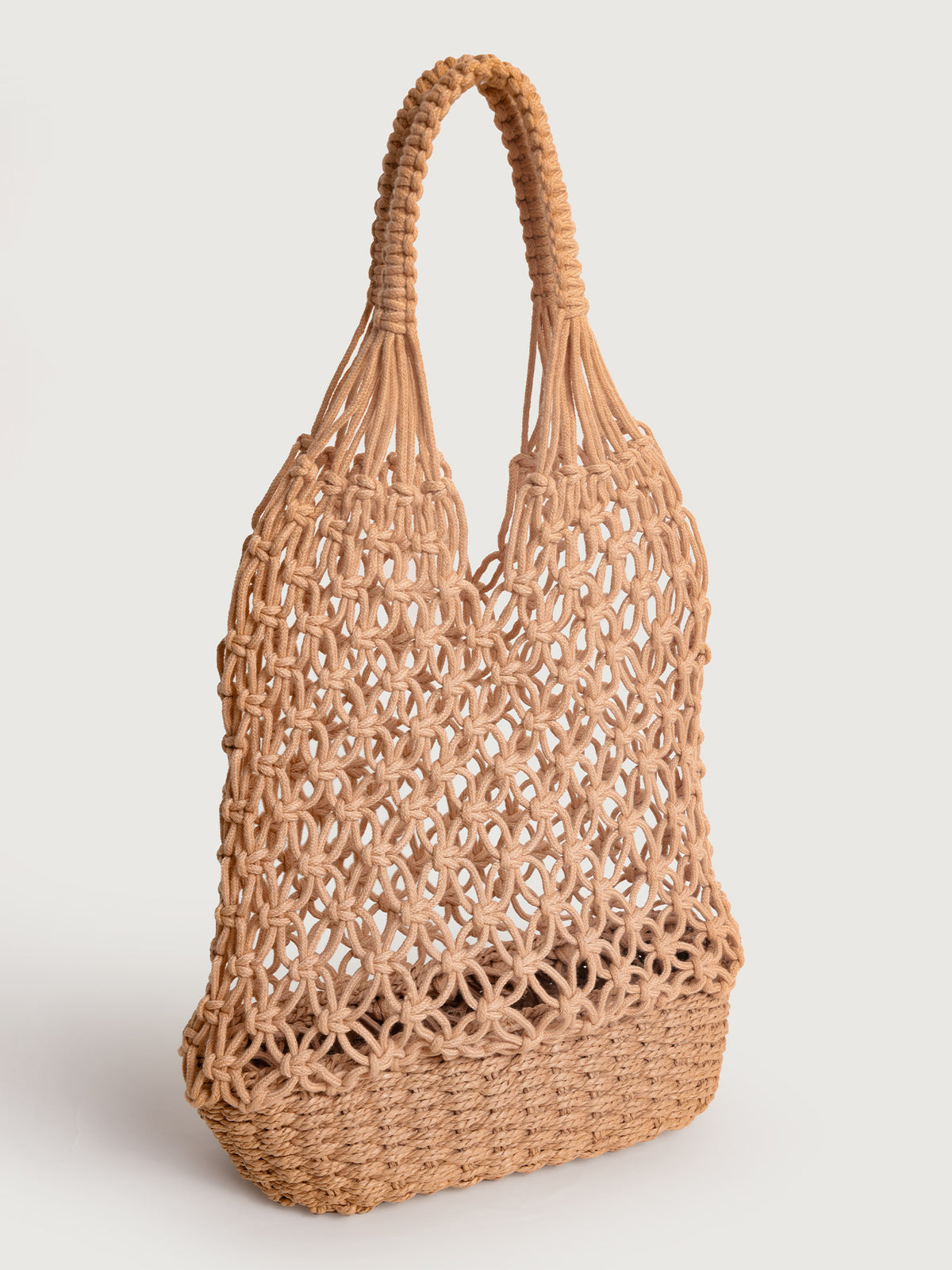 Women's openwork woven shoulder bag Sustainable - BERLOOK - 01