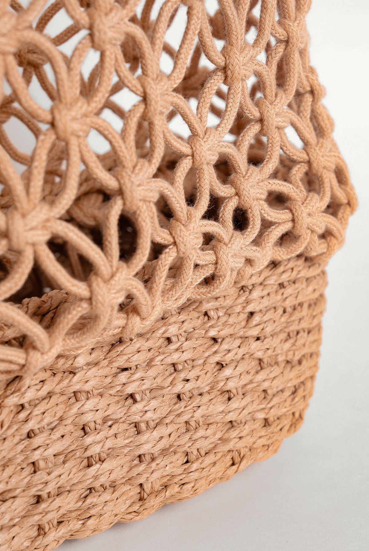 Women's openwork woven shoulder bag Sustainable - BERLOOK - 02