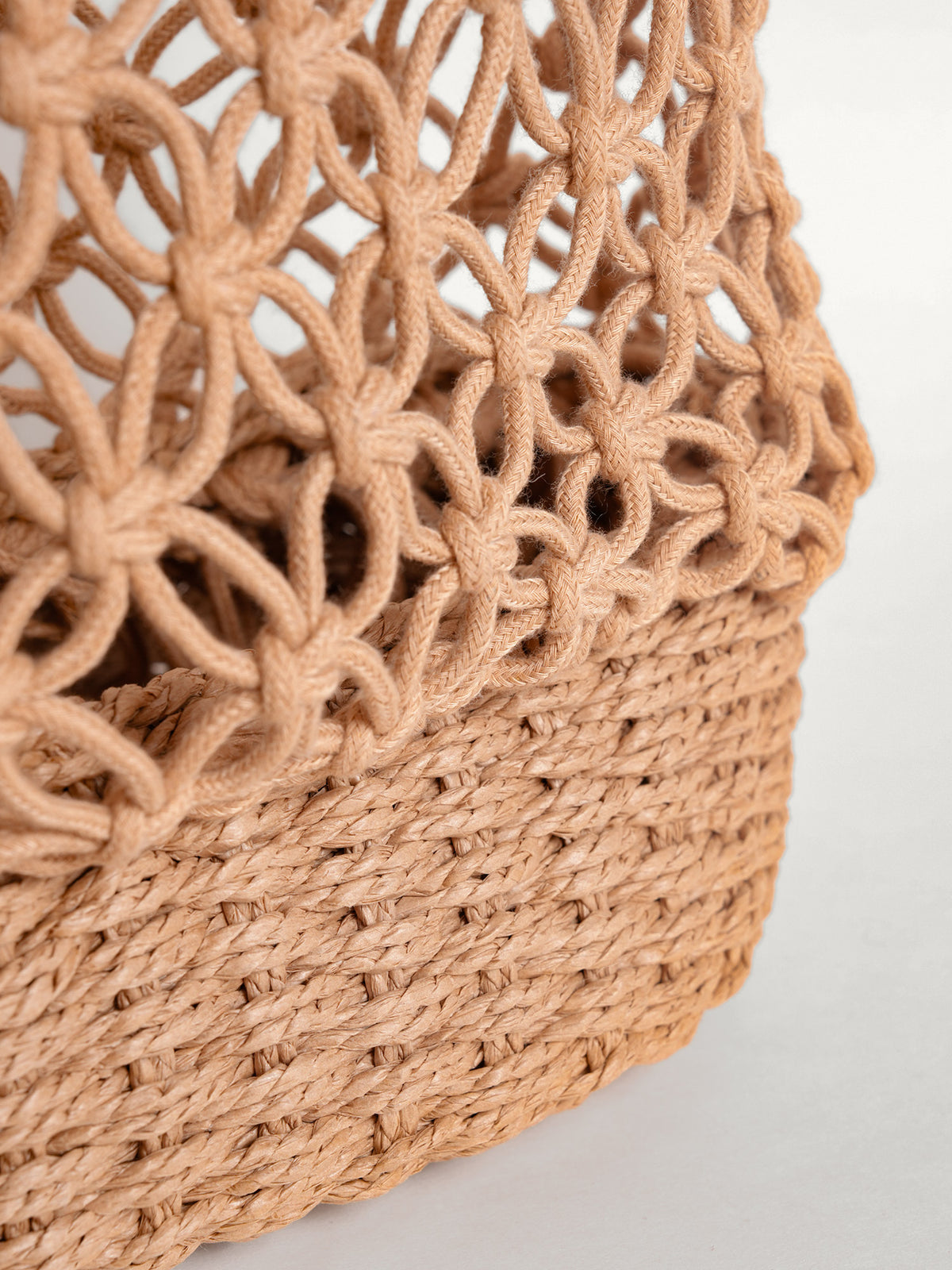 Women's openwork woven shoulder bag Sustainable - BERLOOK - 02