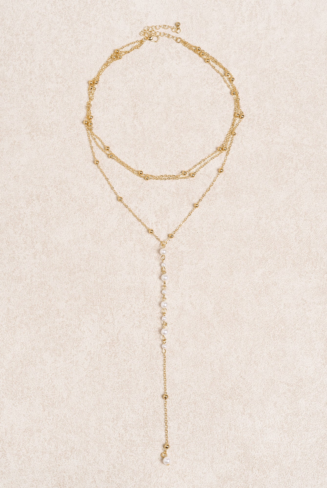 Women's Pearl Beaded Tassel Necklace Sustainable Necklaces - BERLOOK