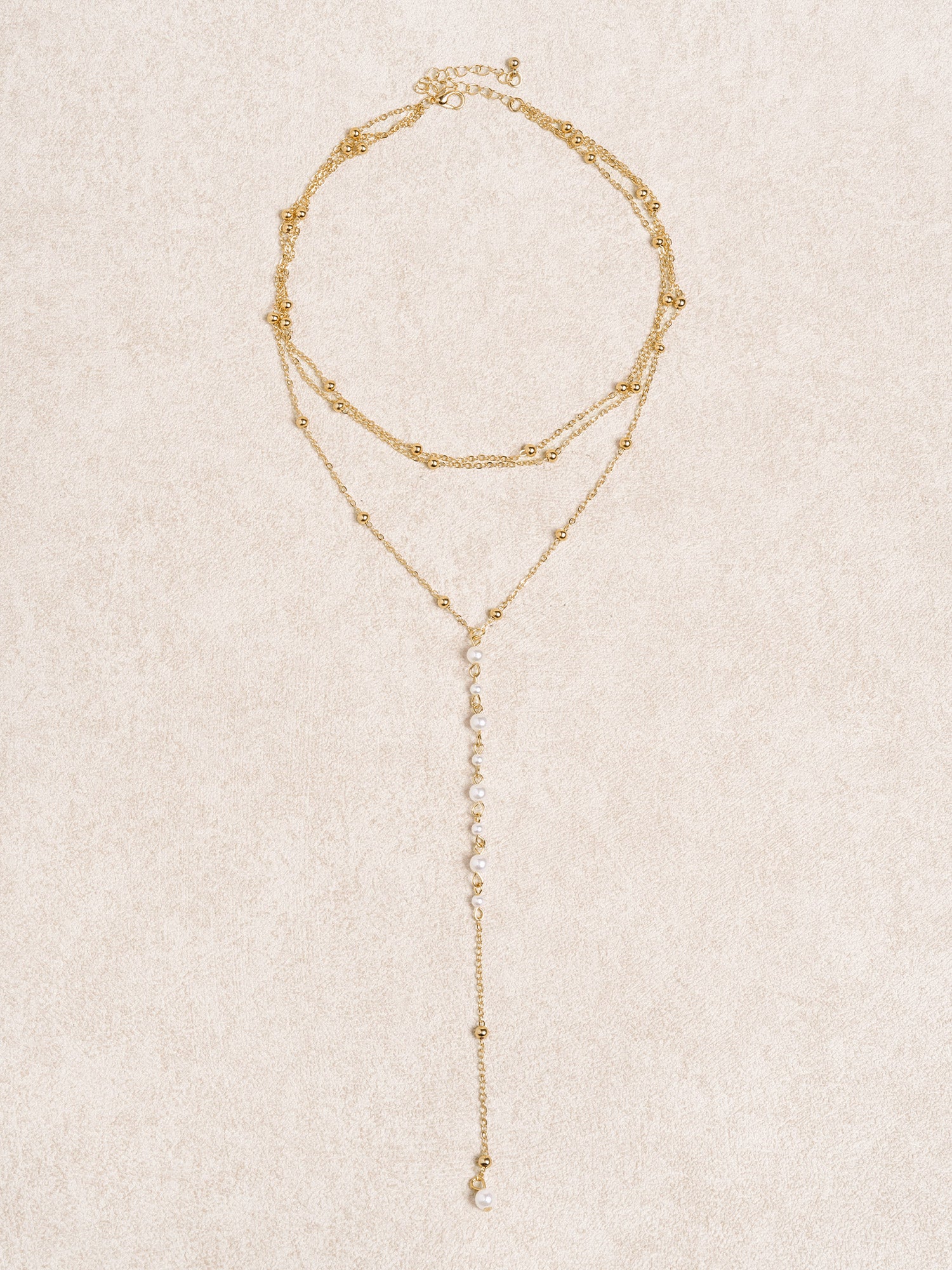 Women's Pearl Beaded Tassel Necklace Sustainable Necklaces - BERLOOK
