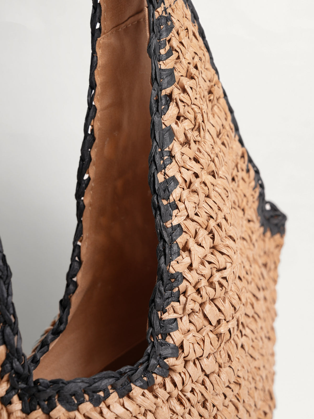 Women's single-shoulder beach straw bag Sustainable - BERLOOK - 02