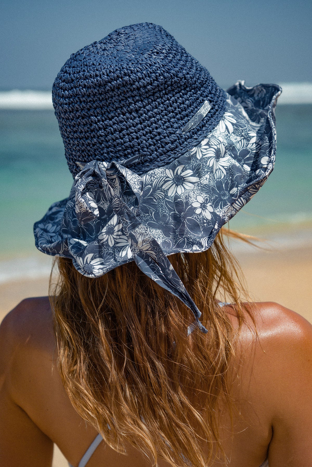 Women's straw retro fisherman hat Sustainable - BERLOOK