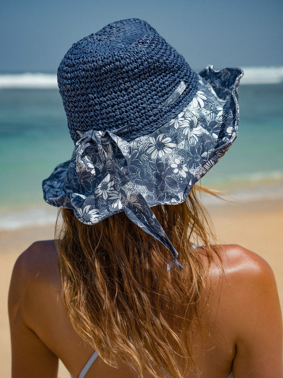 Women's straw retro fisherman hat Sustainable - BERLOOK