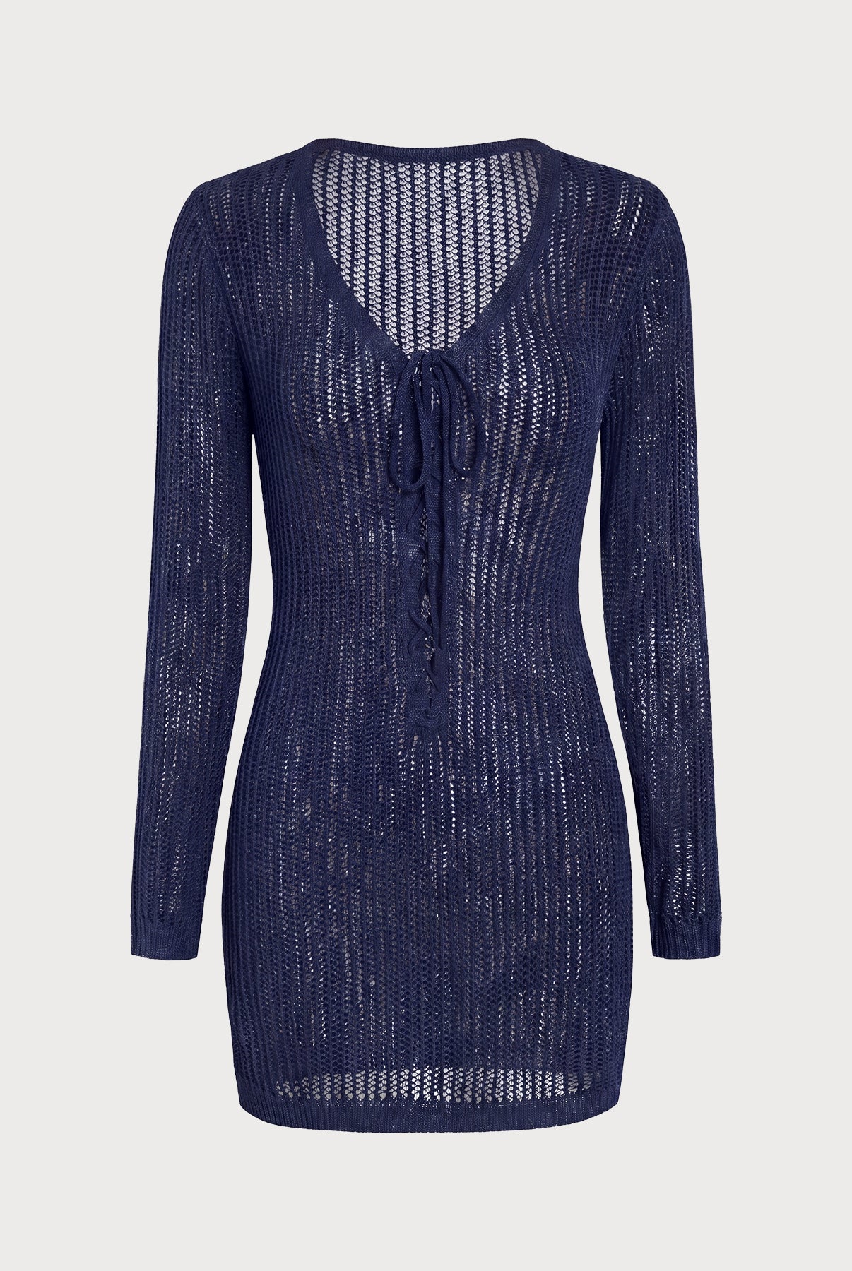 Women's Woven Acrylic Cover-ups Navy Sustainable Cover-ups - BERLOOK