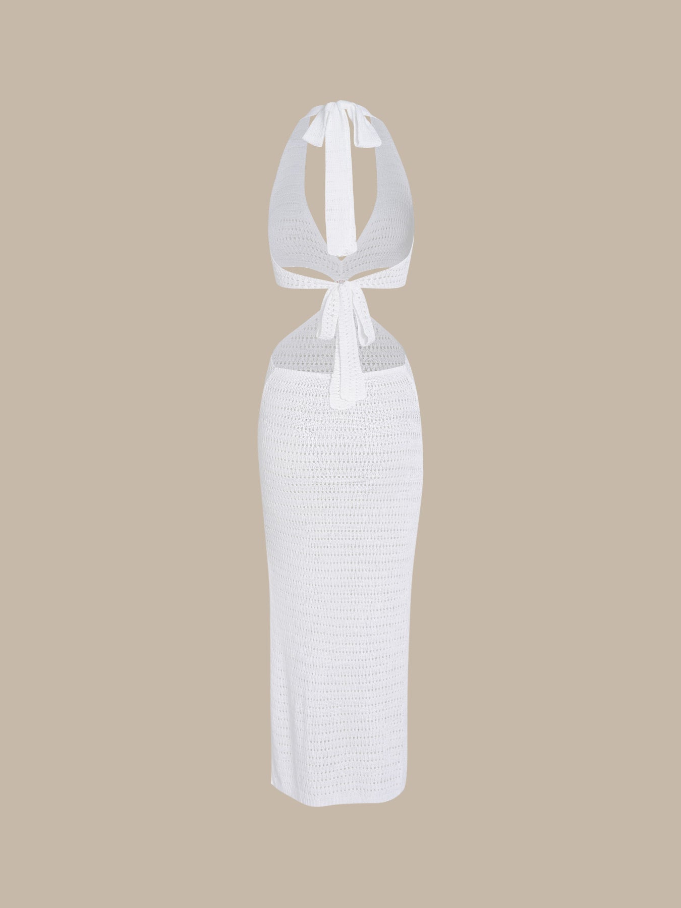 Women's Woven Bikini Swimsuit Cover-up White Sustainable Cover-ups - BERLOOK