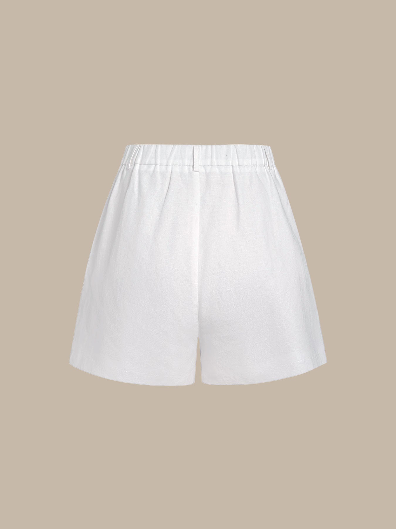 Women's Woven Cotton-Linen Shorts Sustainable Cover-ups - BERLOOK