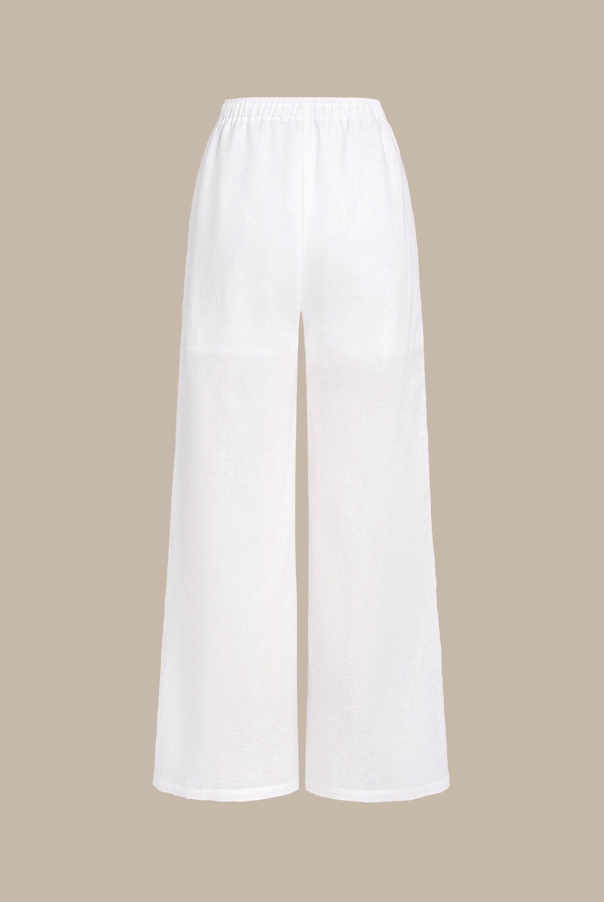 Women's Woven Cotton-Linen Trousers Sustainable Cover-ups - BERLOOK