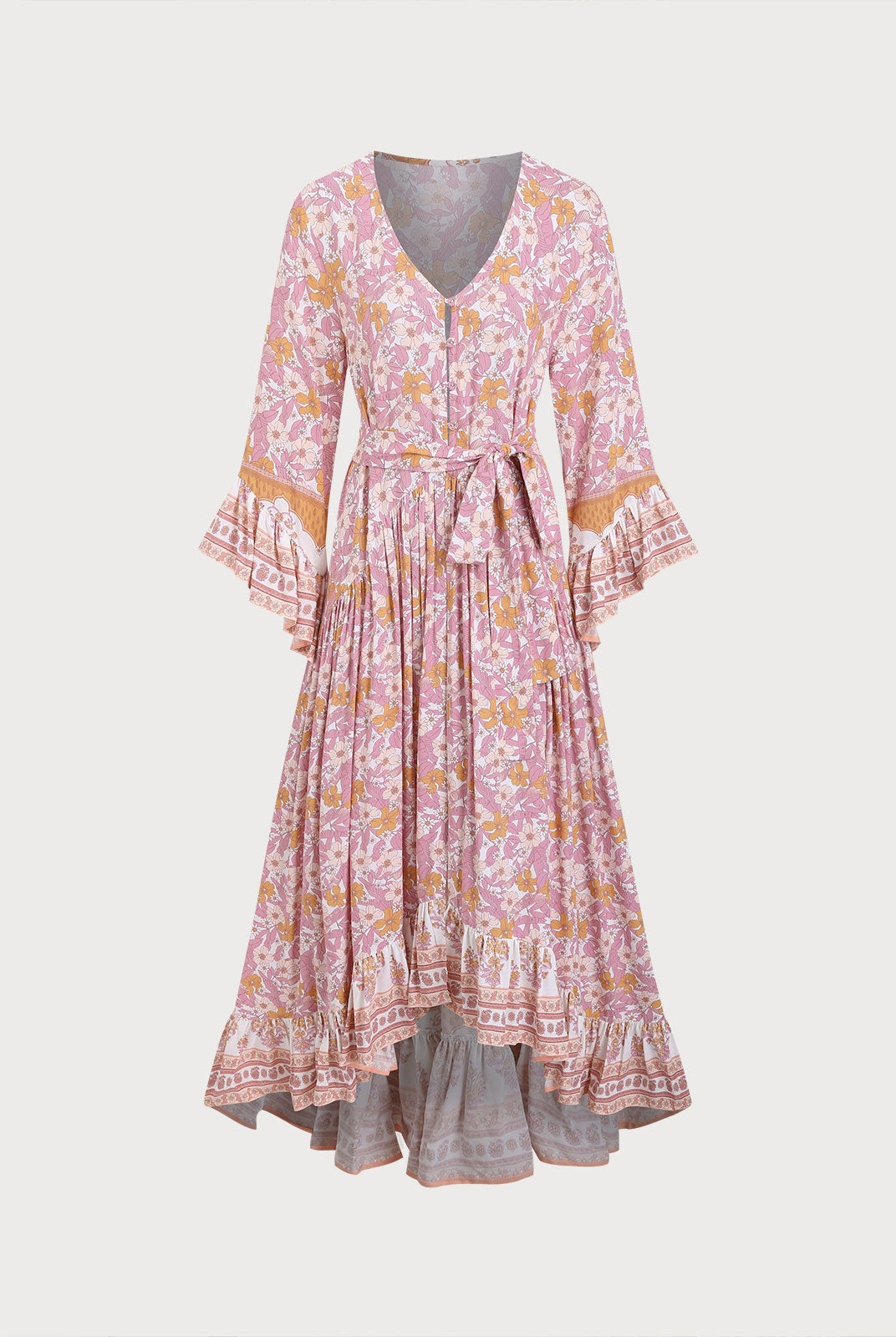 Women's Woven Cotton Printed Cover-ups Print Sustainable Beach Dress - BERLOOK