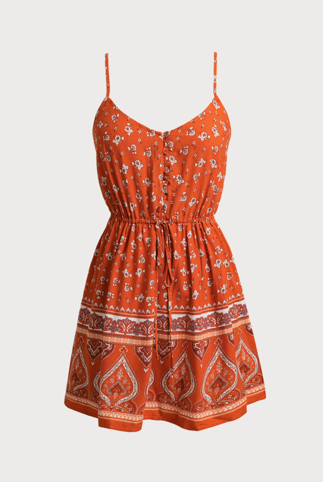 Women's Woven Cotton Printed Cover-ups Print Sustainable Beach Dress - BERLOOK